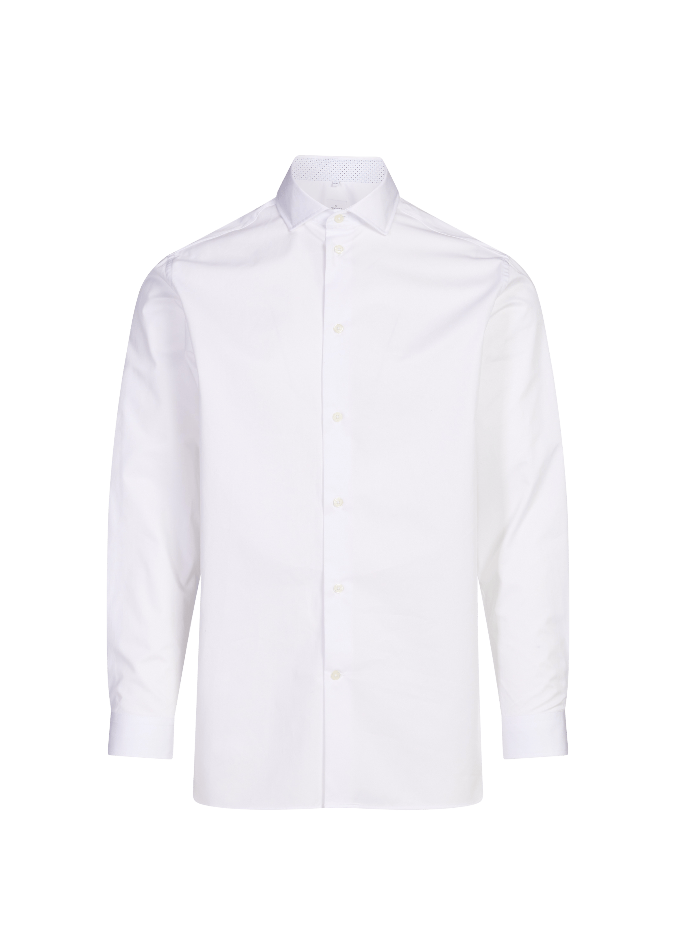 Navy straight cotton shirt AU PRINTEMPS PARIS White