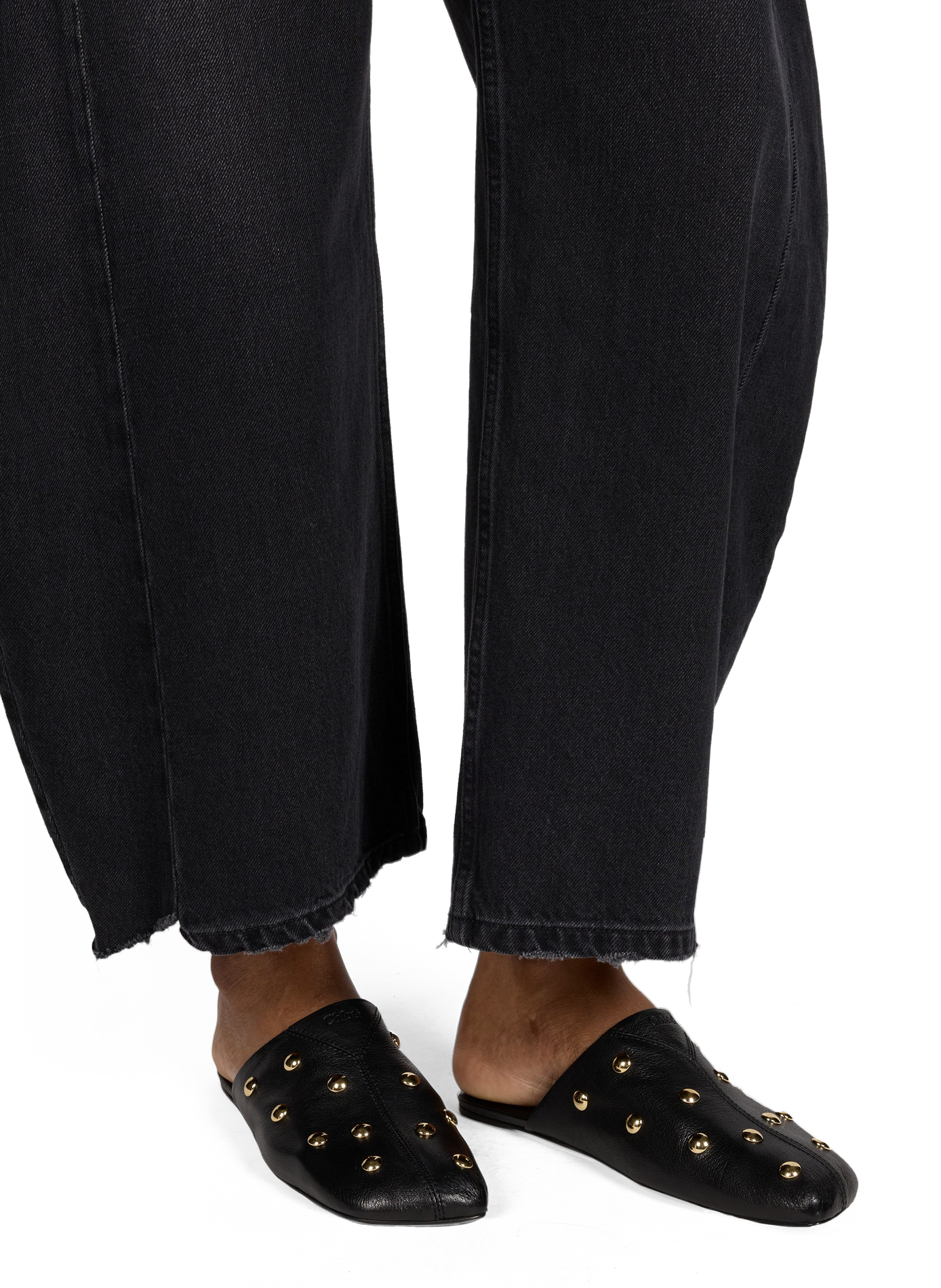 Calfskin Leather Mules CHLOÉ Black