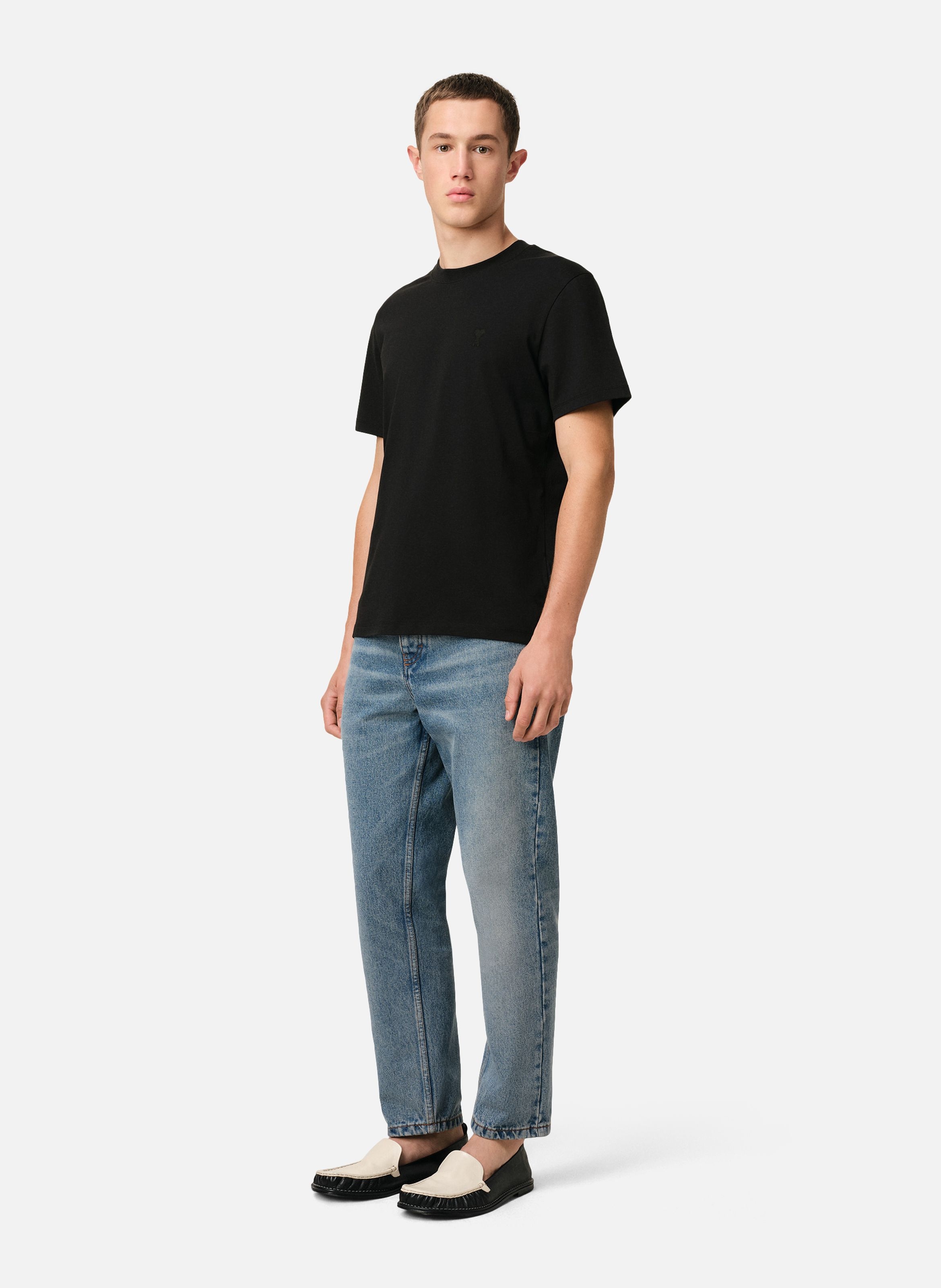 T-shirt Ami de Coeur unisexe AMI PARIS Noir