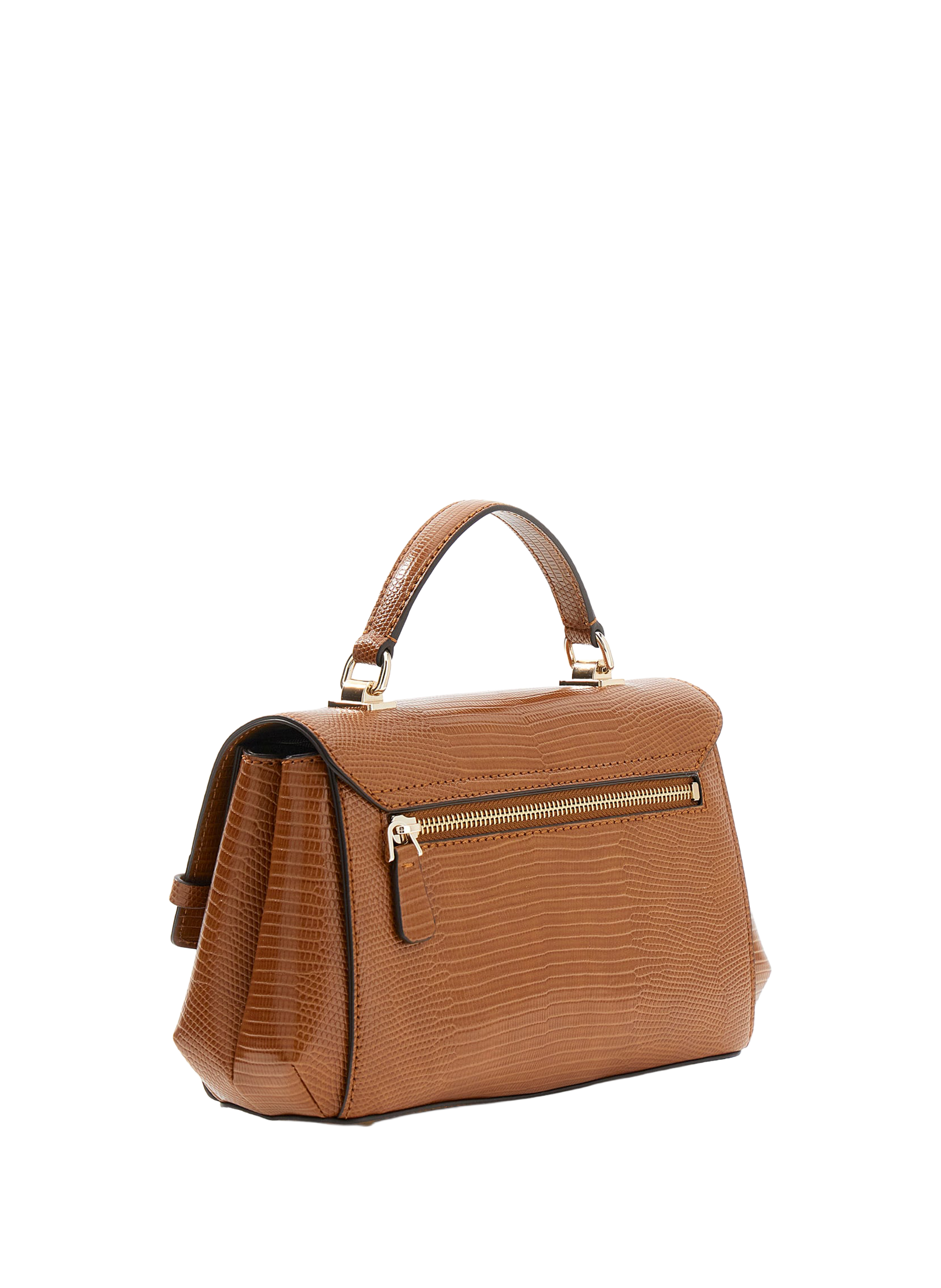 Sac à main texturé Melinda GUESS Marron