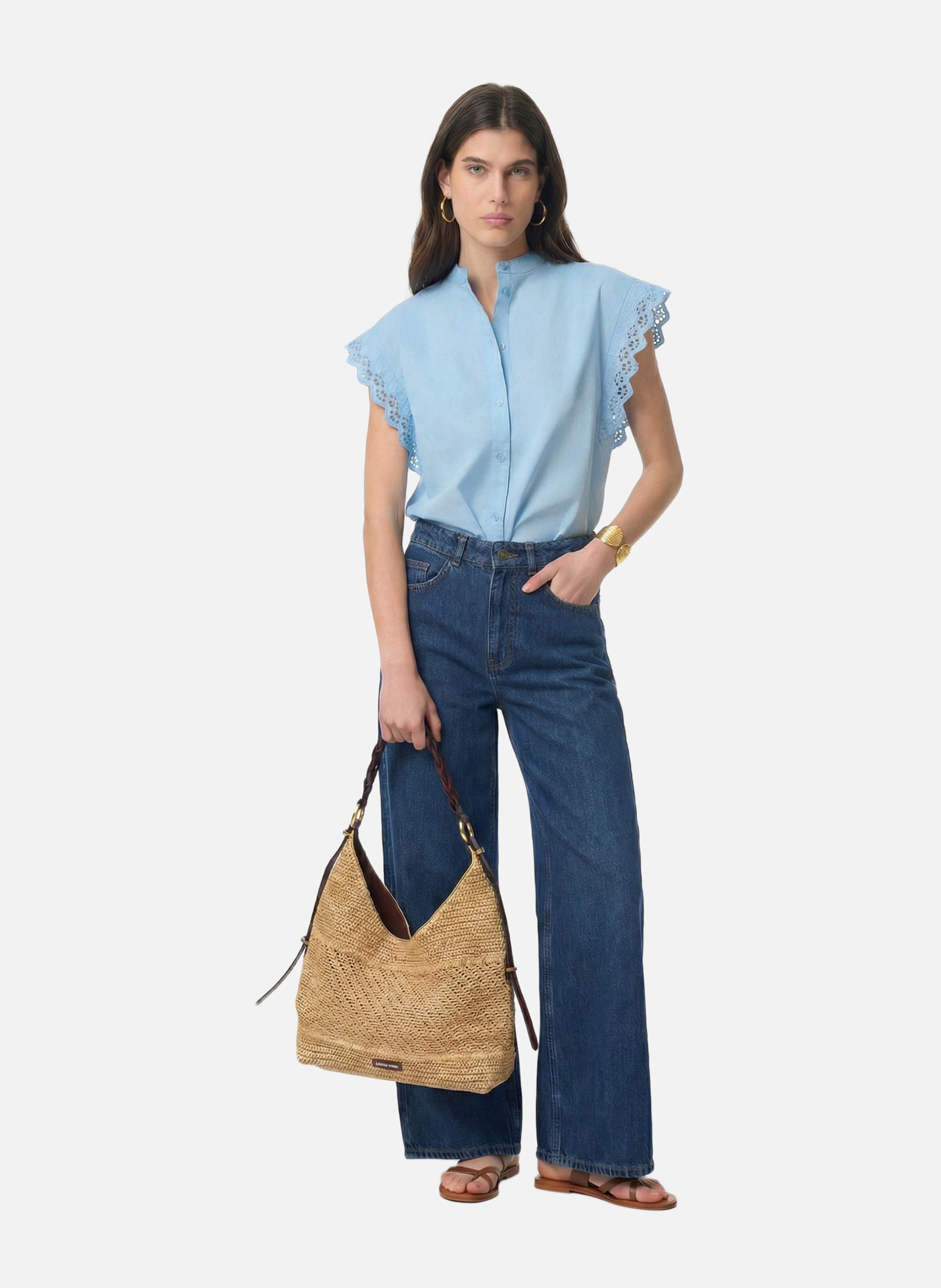 Blouse Gifty VANESSA BRUNO Bleu