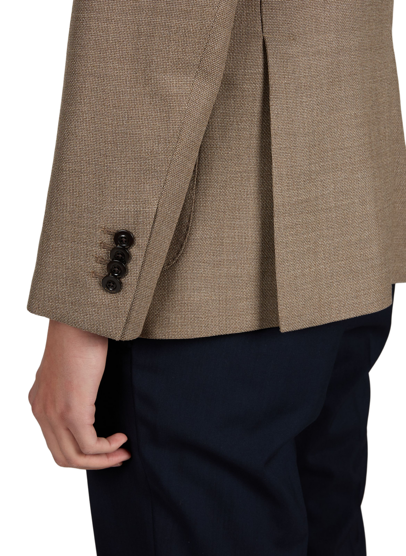 Blazer uni en laine vierge BOGLIOLI Brown