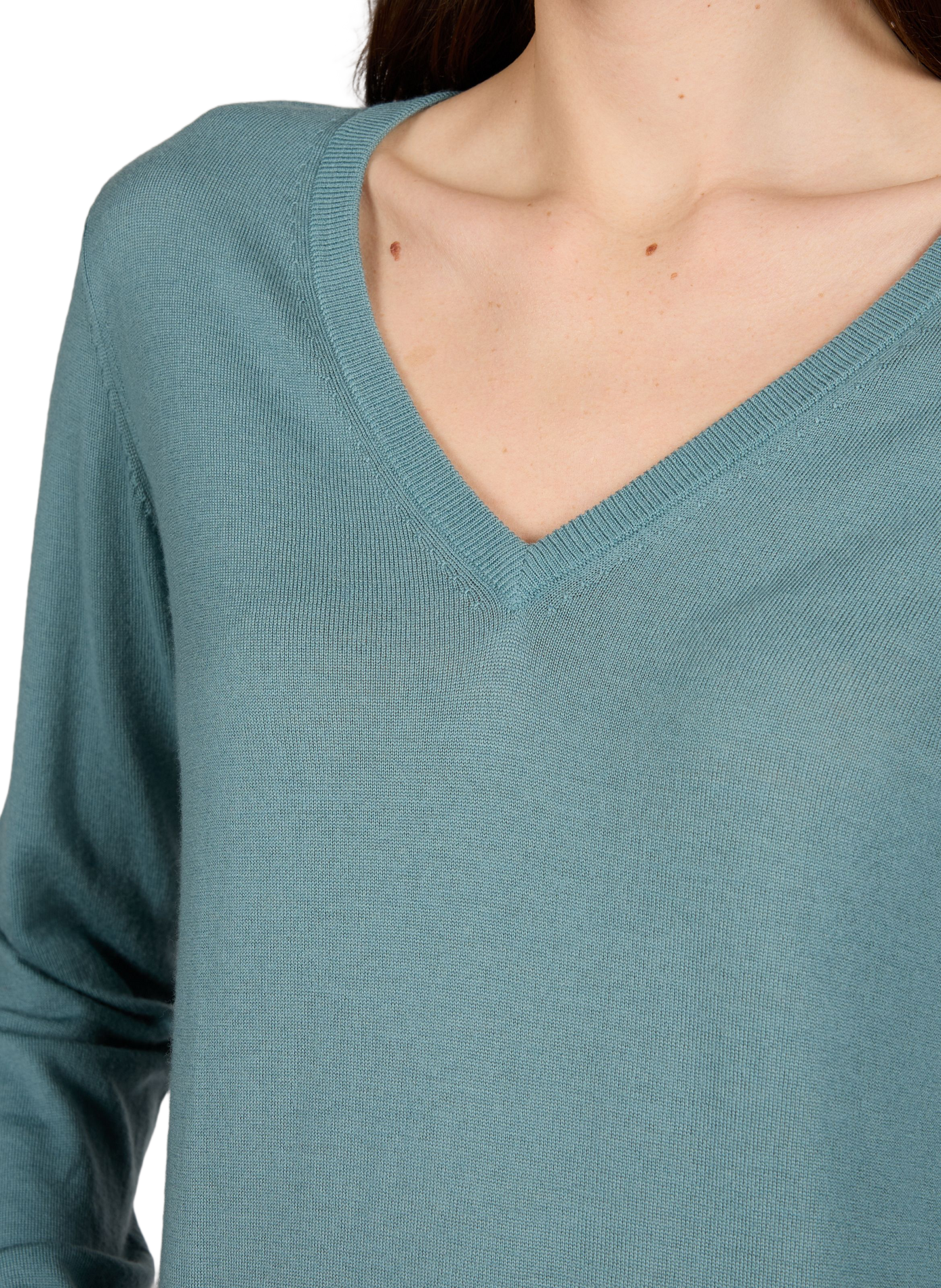 Pull droit Aria en laine mérinos AU PRINTEMPS PARIS Vert