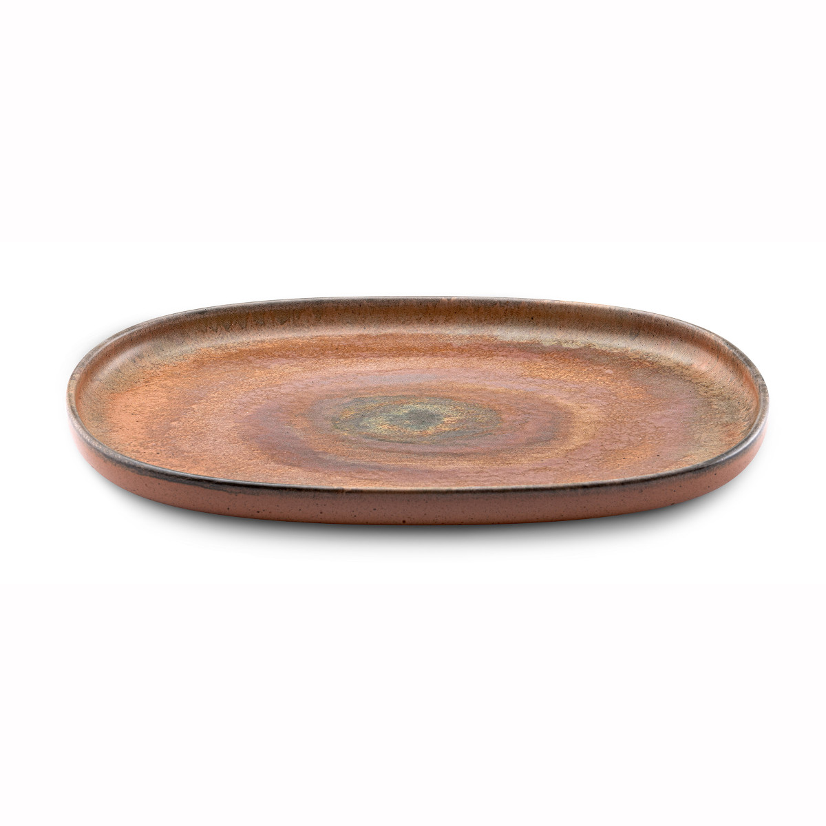 Planet  - assiette ovales à steak ou à burger (lot de 4) MEDARD DE NOBLAT Rouge