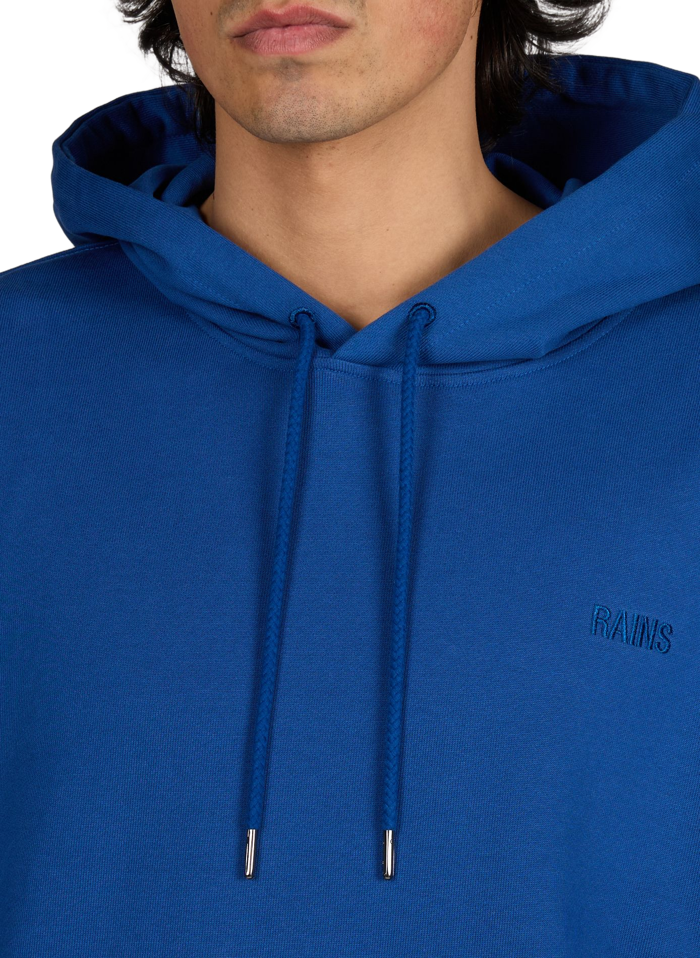 Short-Sleeve Cotton T-Shirt  RAINS Blue