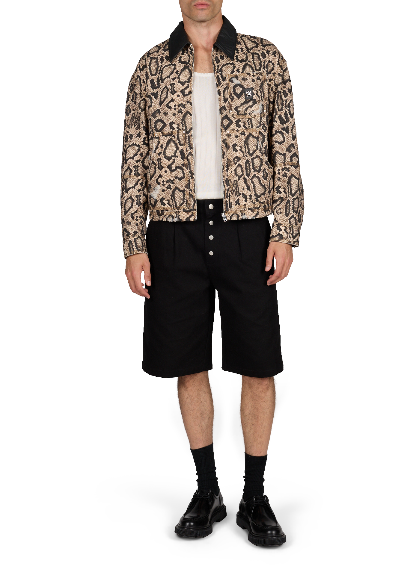 Veste imprimée en coton AMIRI Multicolore