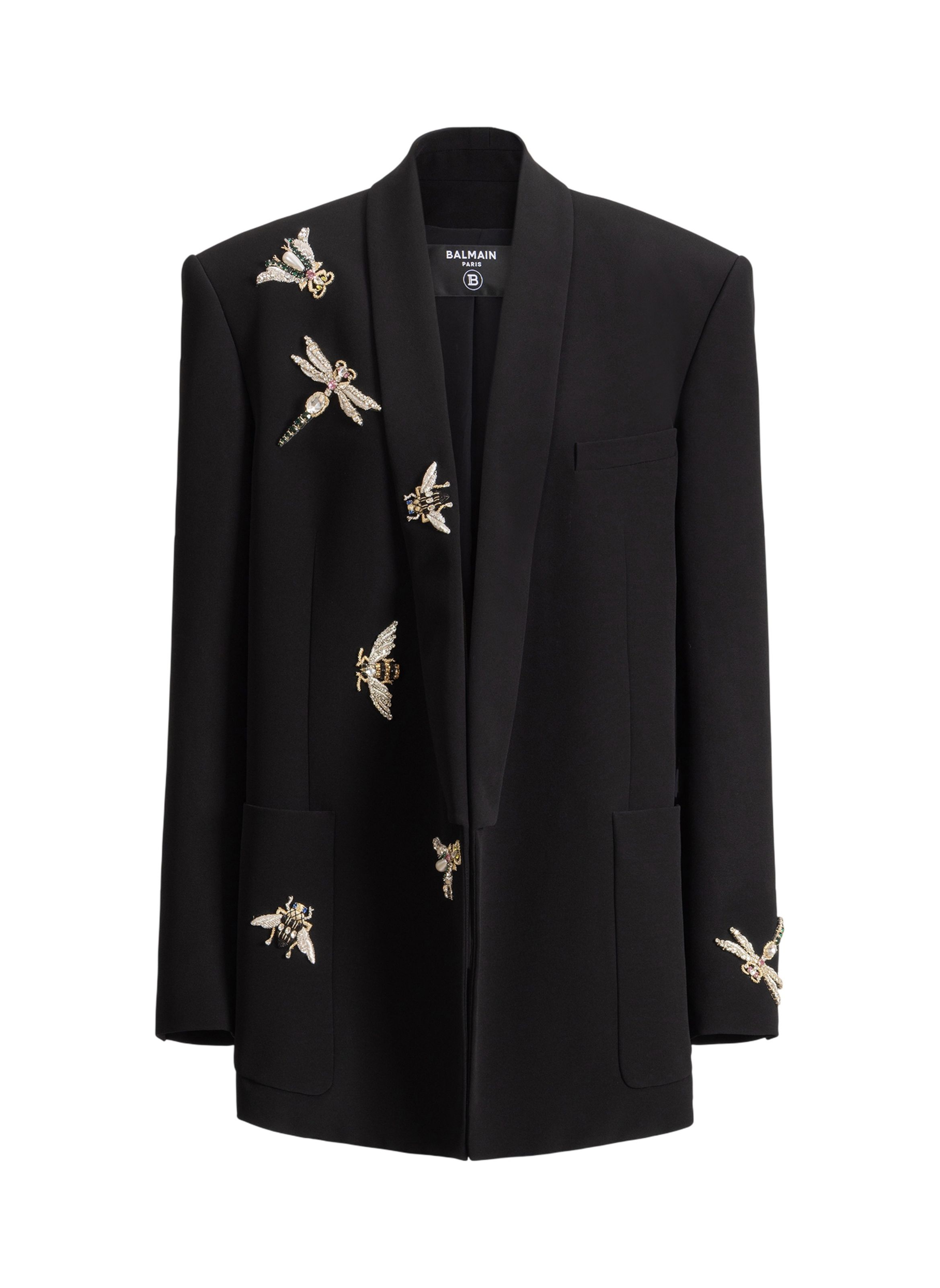 Veste brodée balmain insect BALMAIN Noir