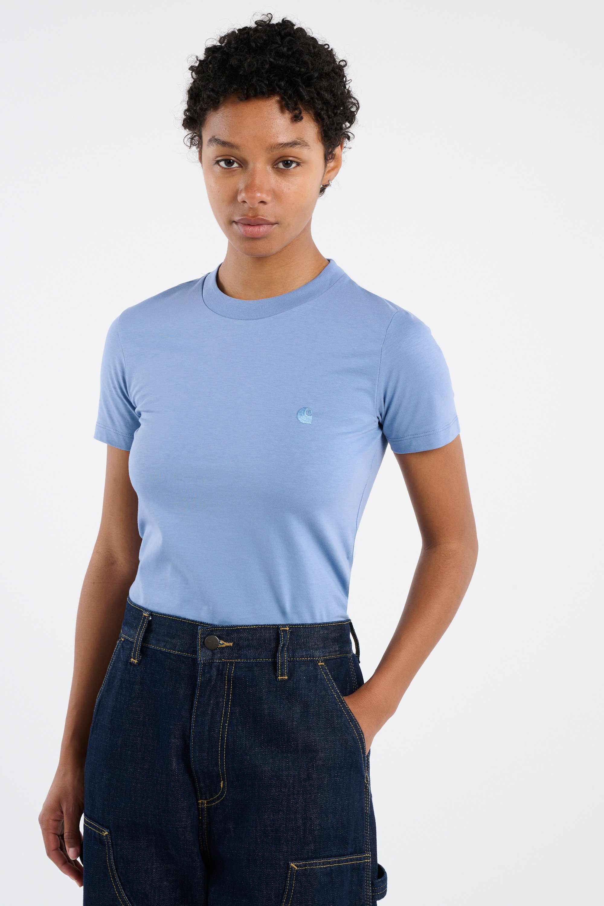 T-shirt w' s/s luca t-shirt CARHARTT WIP Bleu