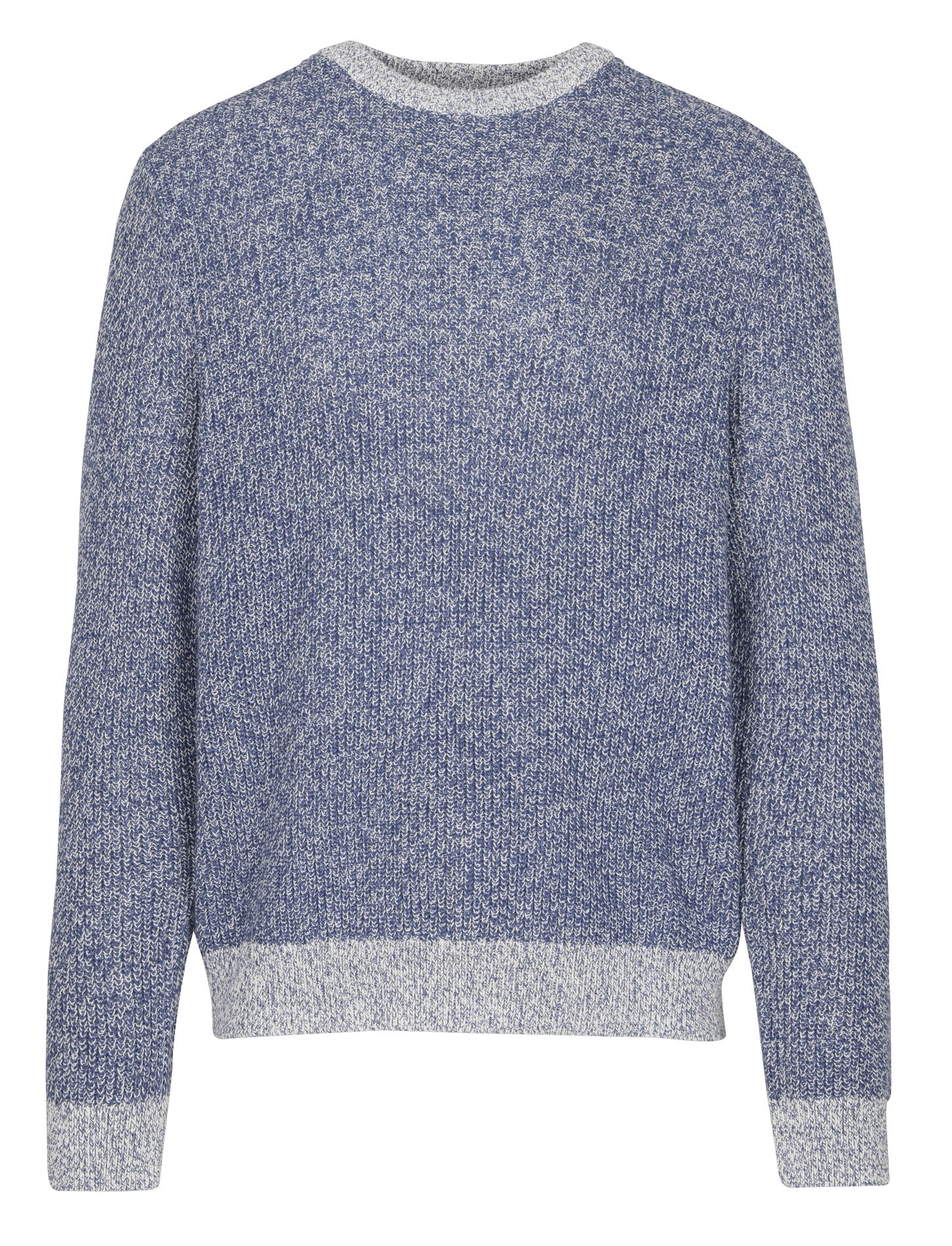 Pull col rond en coton IKKS Bleu