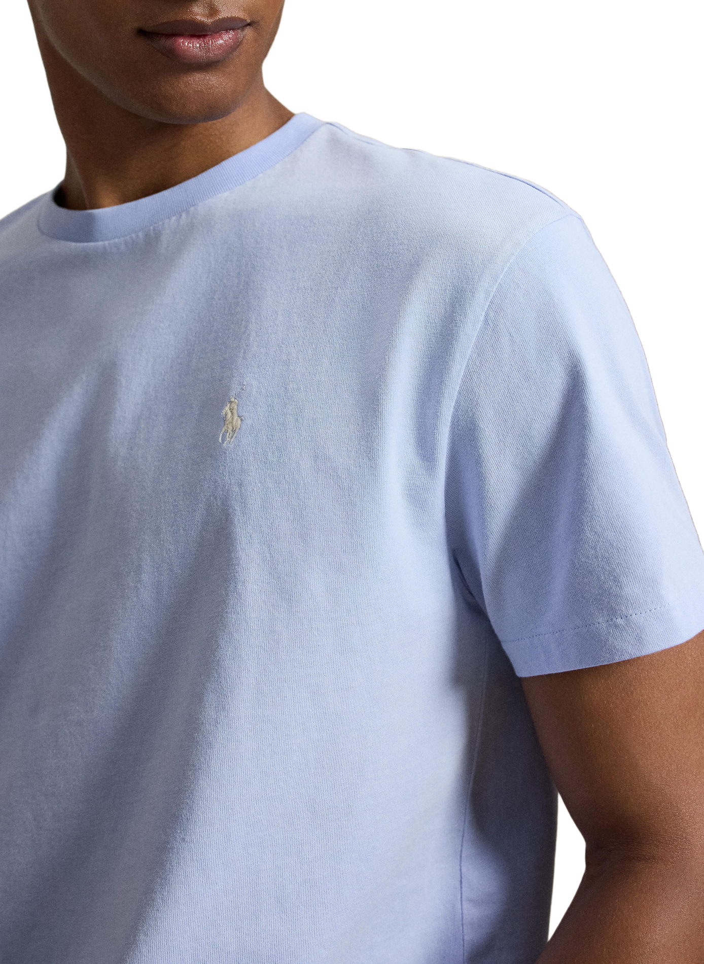 T-shirt manches courtes à logo en coton POLO RALPH LAUREN Bleu