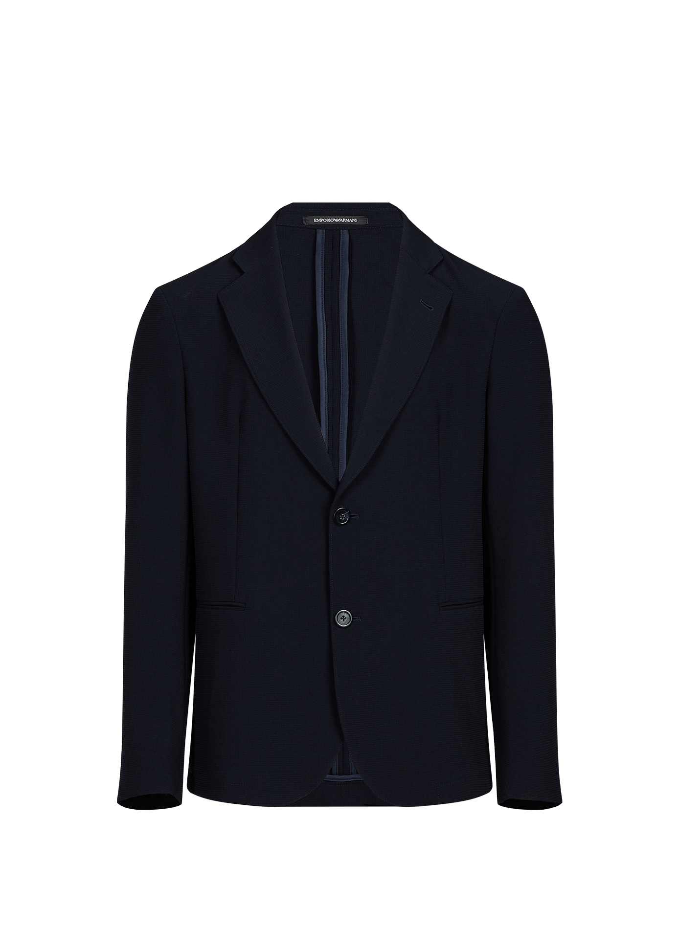 Blazer uni à col tailleur EMPORIO ARMANI Gris