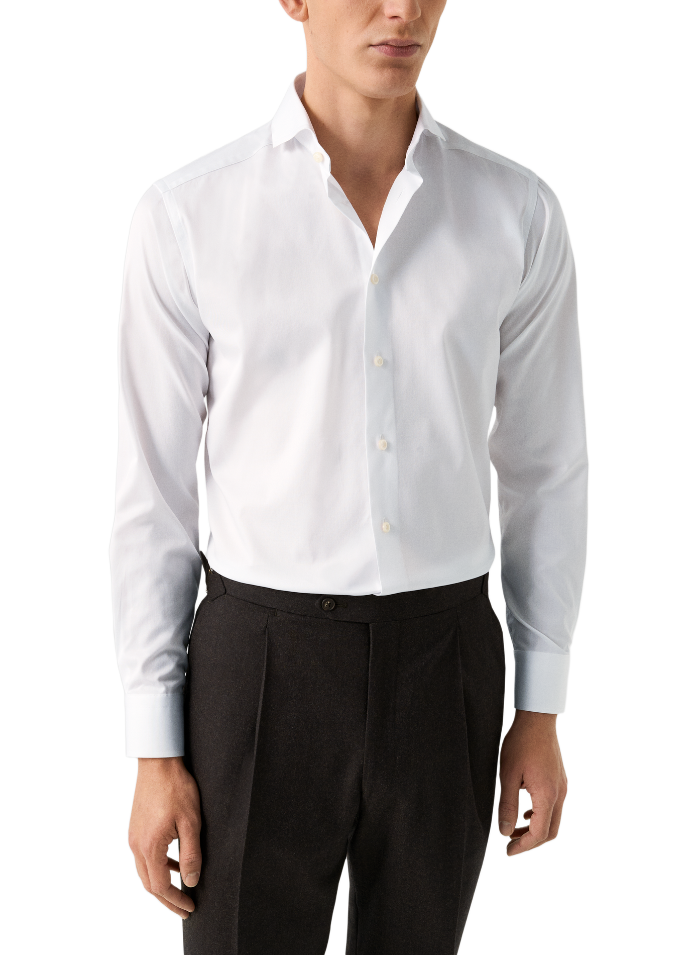 Fitted cotton Shirt ETON White