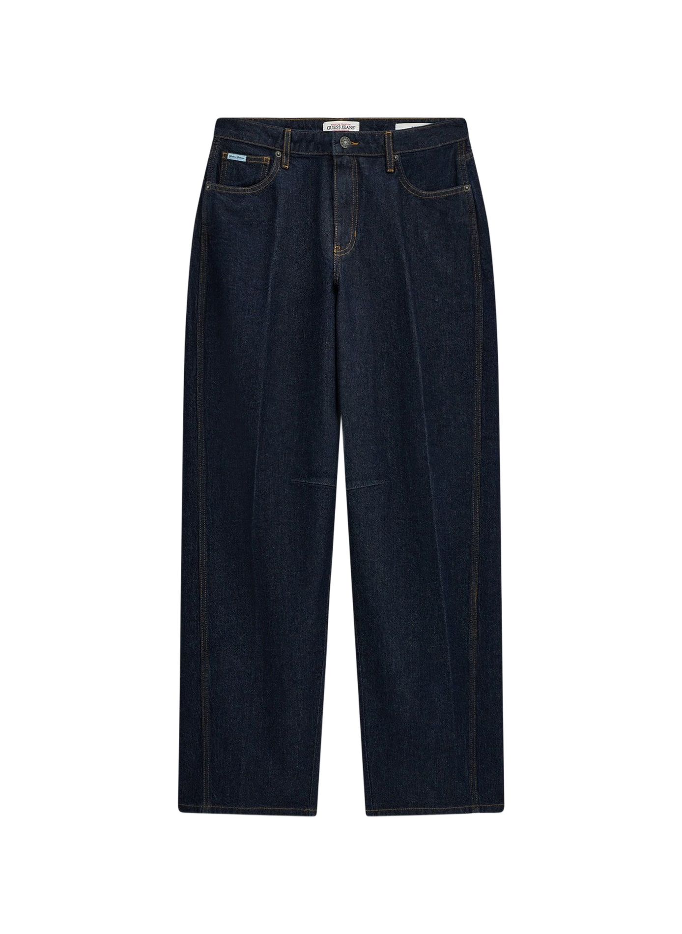 Weite Hose aus Baumwollmischung GUESS Blau