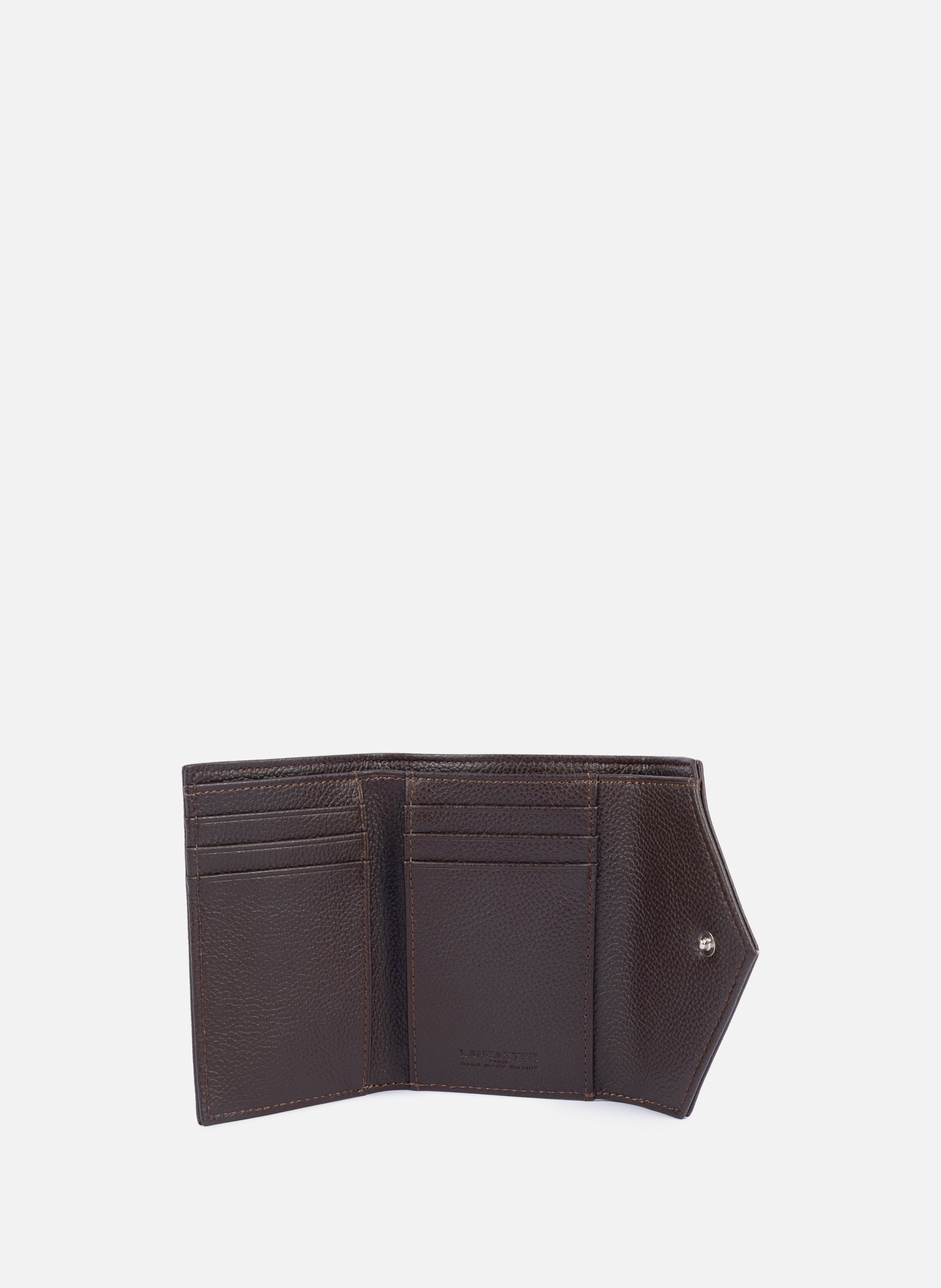 Porte-cartes - foulonné pm LANCASTER Marron