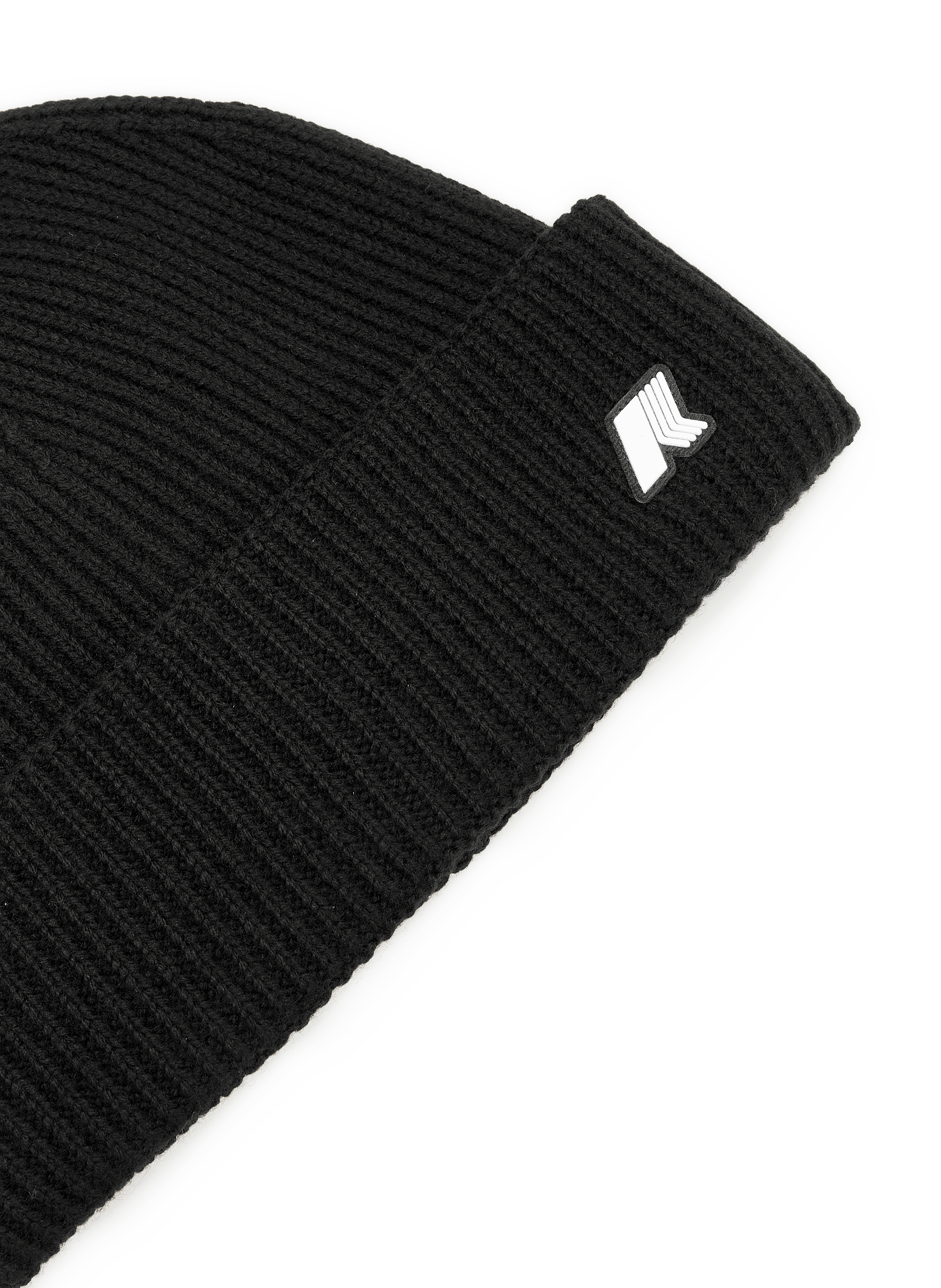 Bonnet côtelé Brice à logo K-WAY Noir