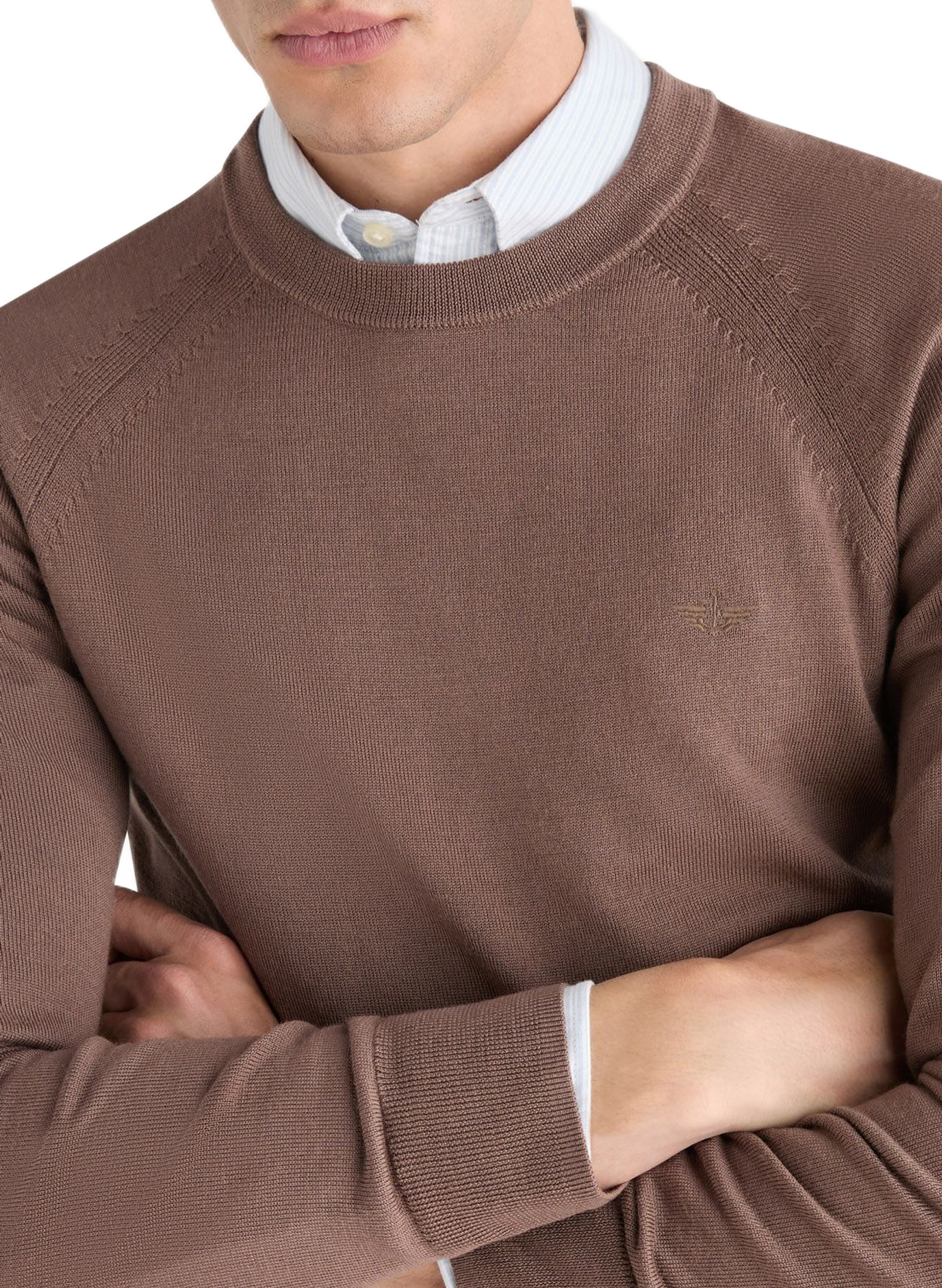Jersey de algodón orgánico cuello redondo DOCKERS Marrón