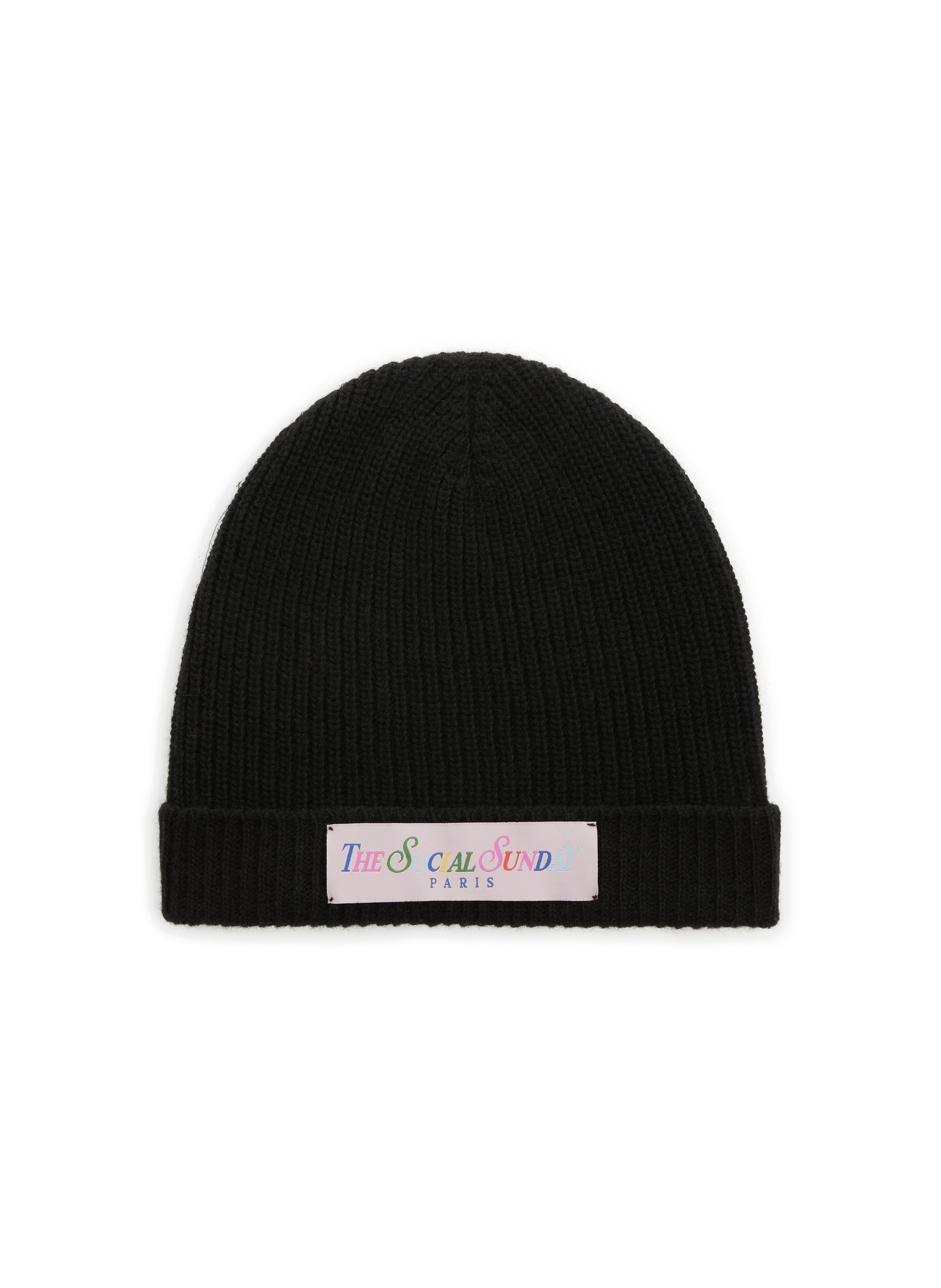 THE SOCIAL SUNDAY Wool-blend beanie hat Black