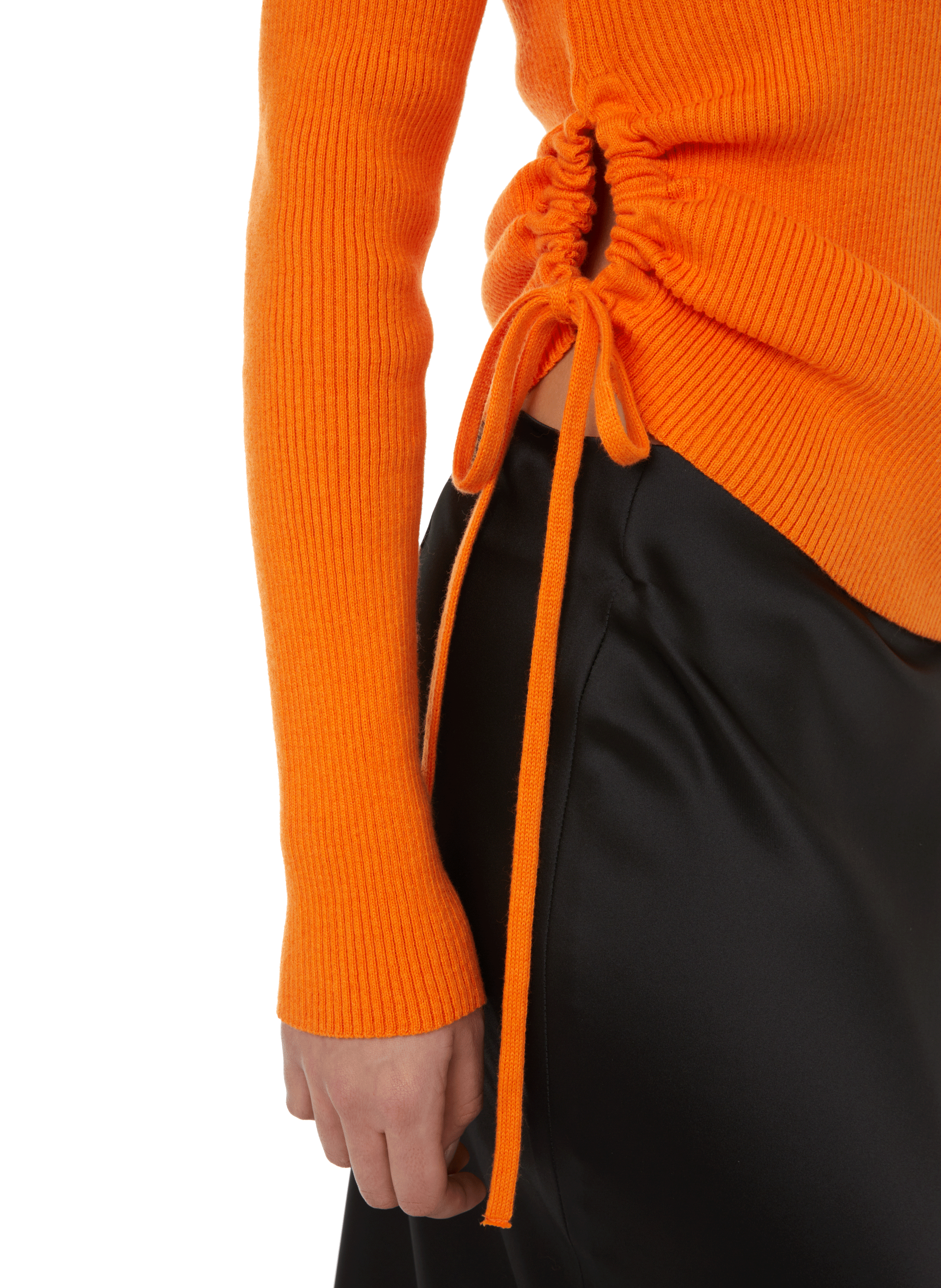 Pull Ves en maille de coton et cachemire SAISON 1865 Orange