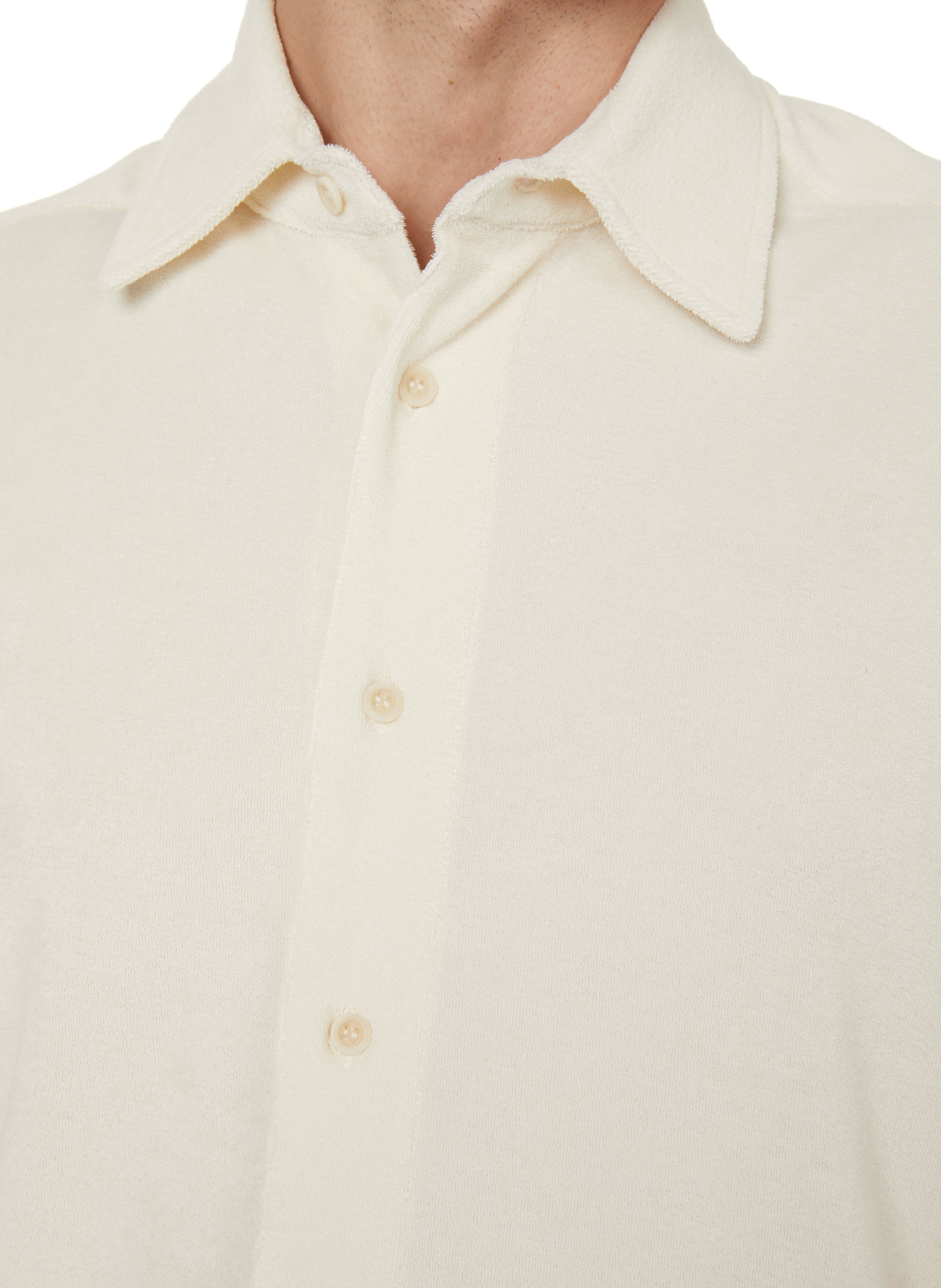 Chemise Dong en coton éponge  SAISON 1865 Beige