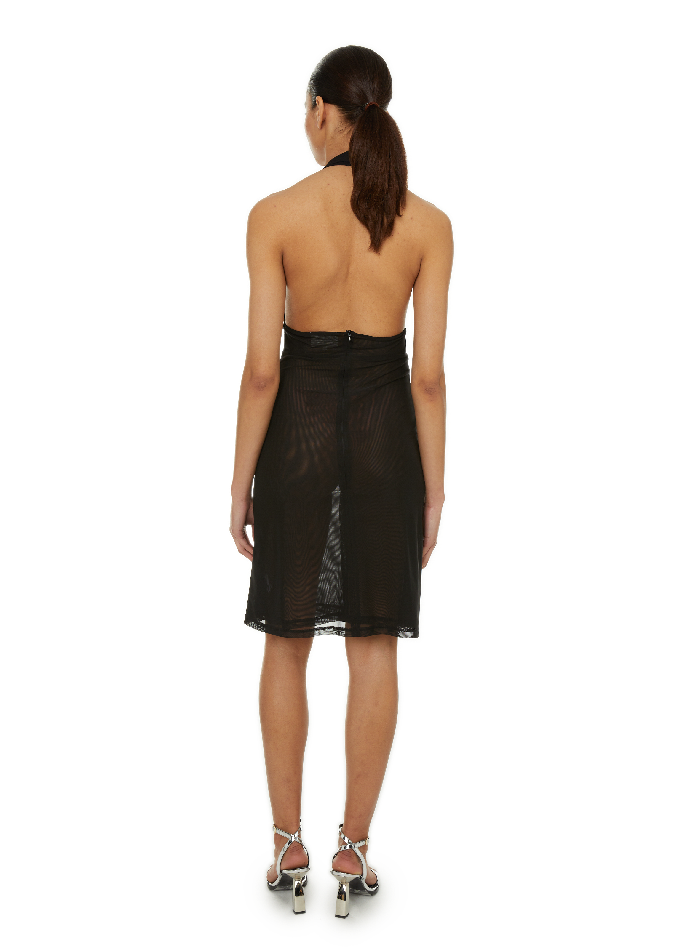 Backless mini dress SAISON 1865 Black