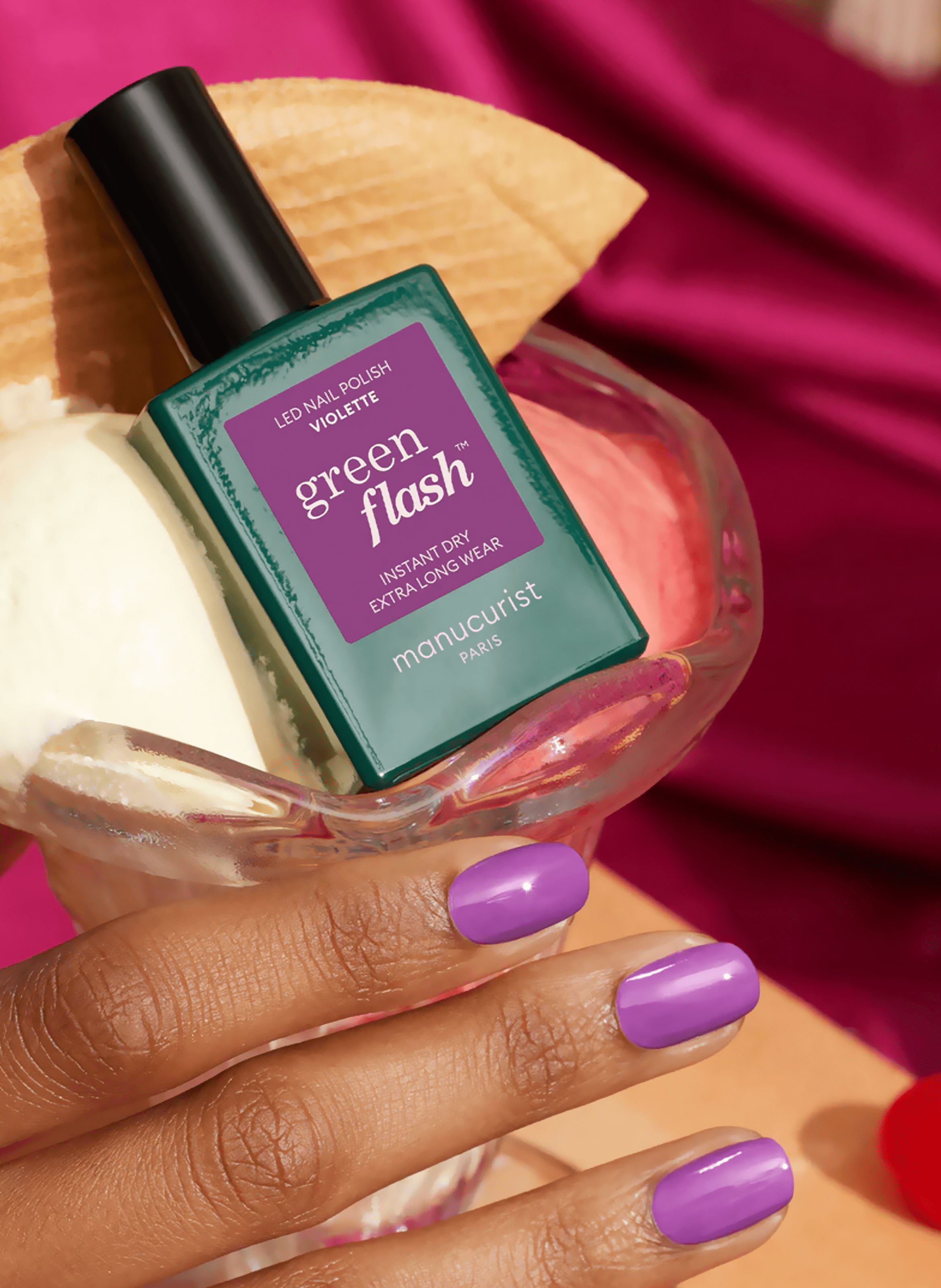 Green Flash Nail Polish MANUCURIST Violette