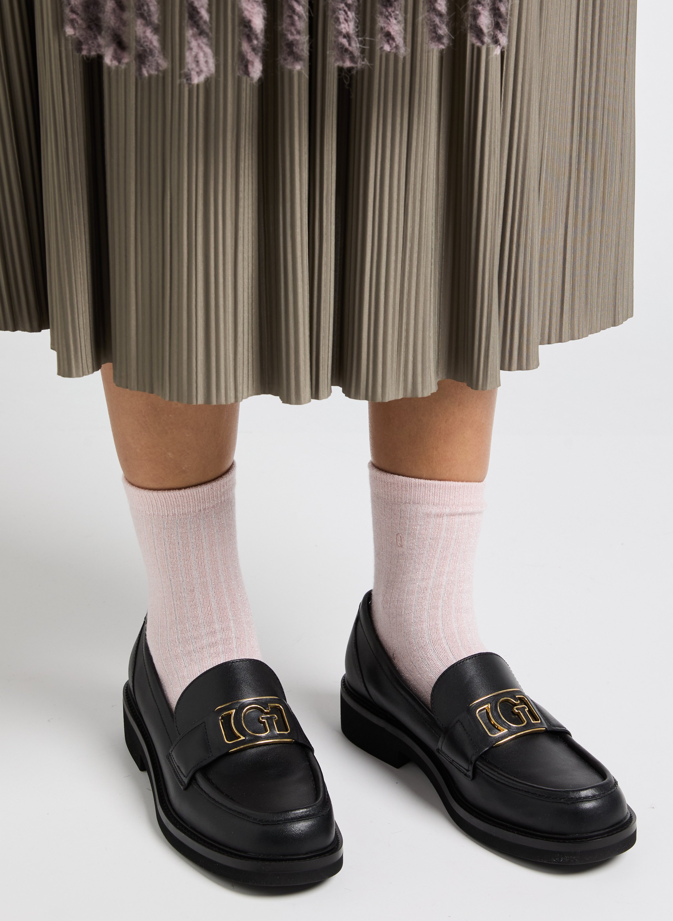 Mocassins en cuir  GUESS Noir