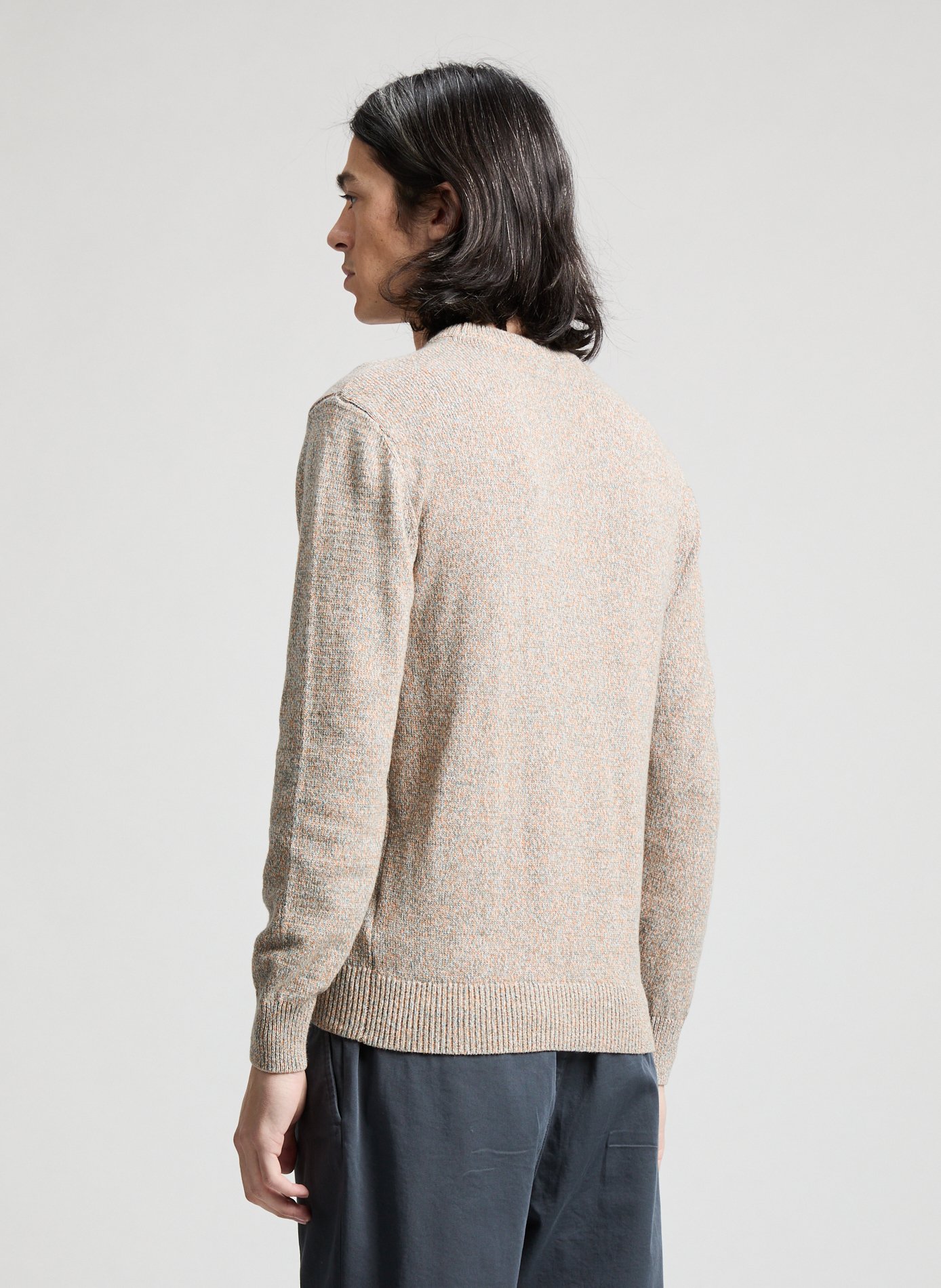 Pull col rond en coton GUESS Multicolore