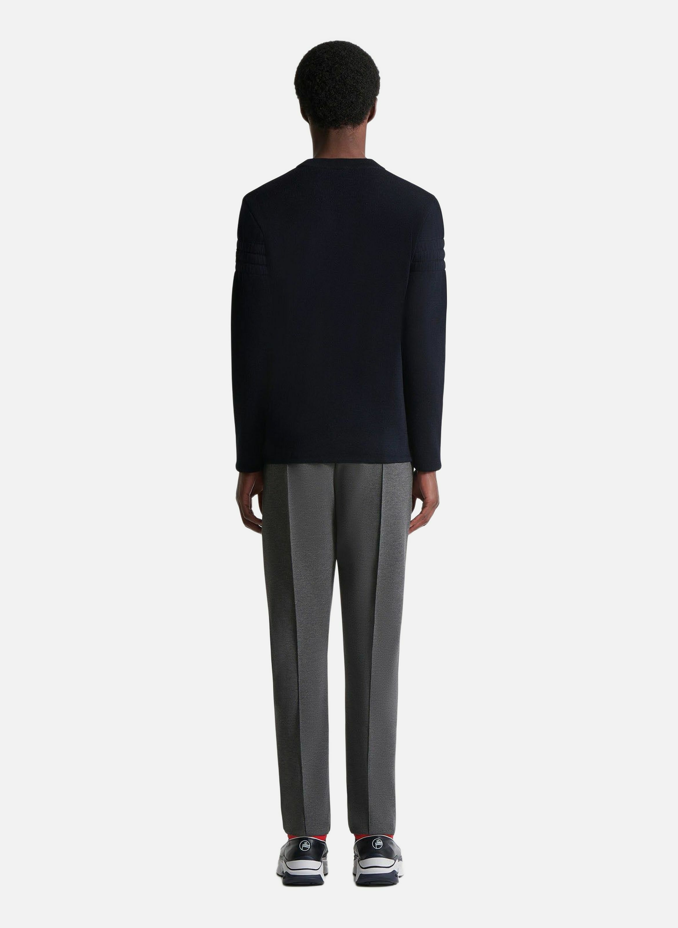 Pull damien col rond coupe regular FUSALP Bleu