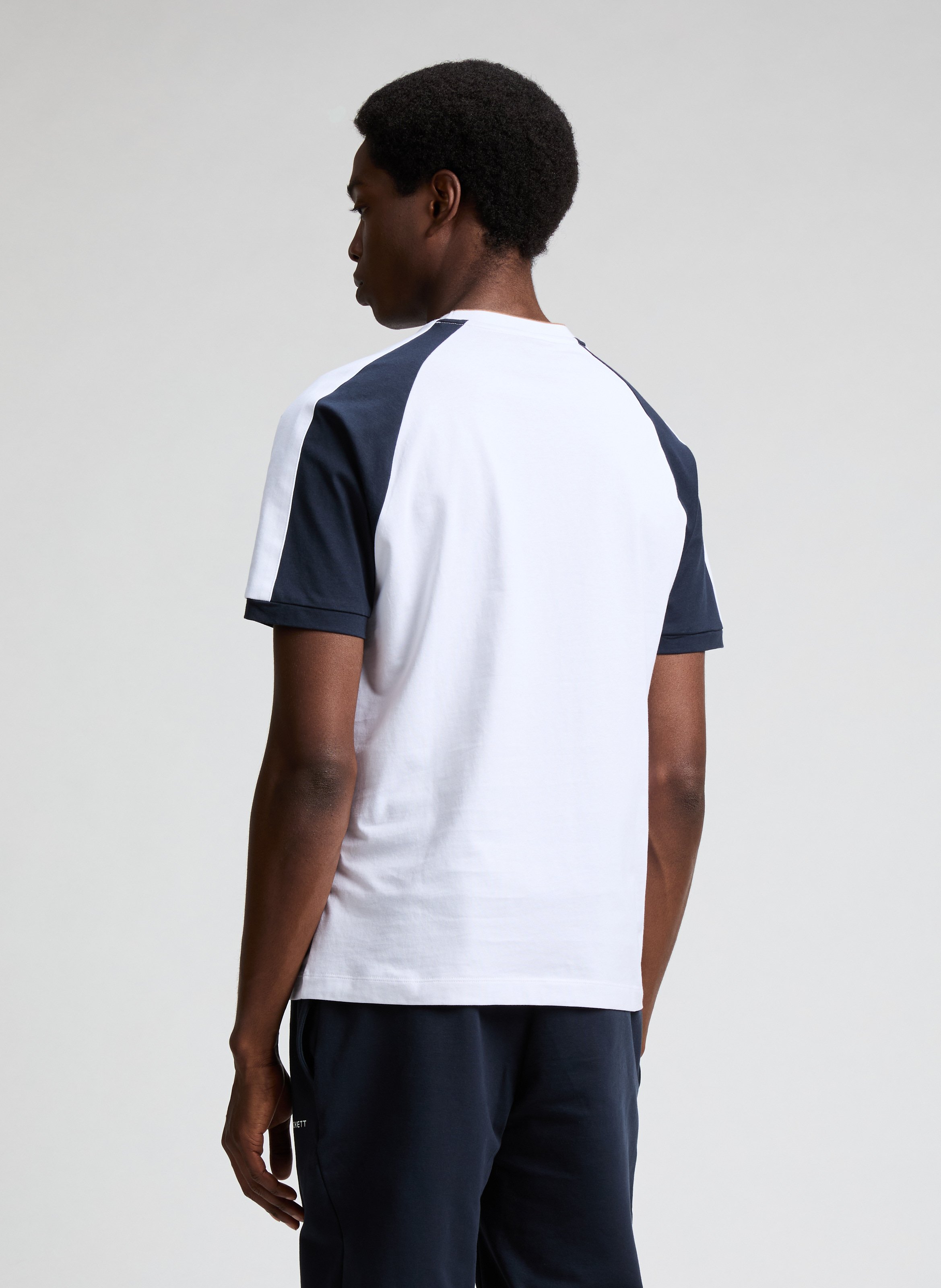 T-shirt à logo en coton  HACKETT Blanc