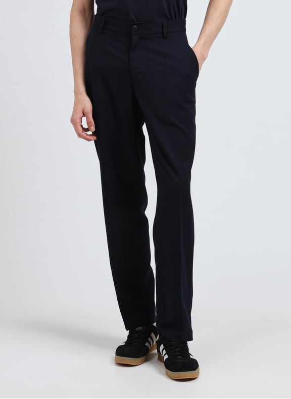 Night blue trousers - The Air Uniform Blue by LES DEUX LES DEUX Night blue trousers - The Air Uniform Blue