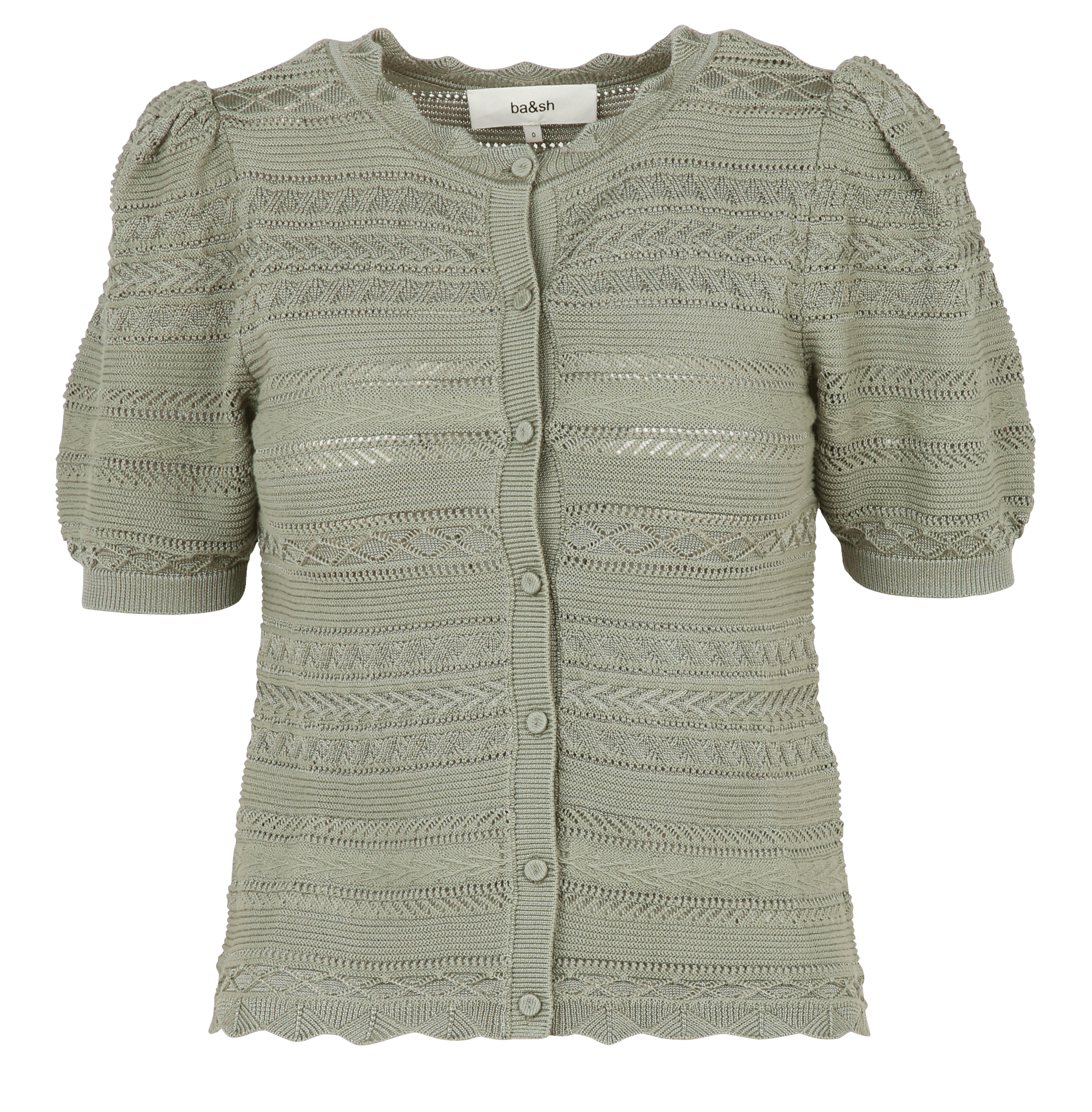 Gilet ajusté en coton mélangé vinat BA&SH Kaki