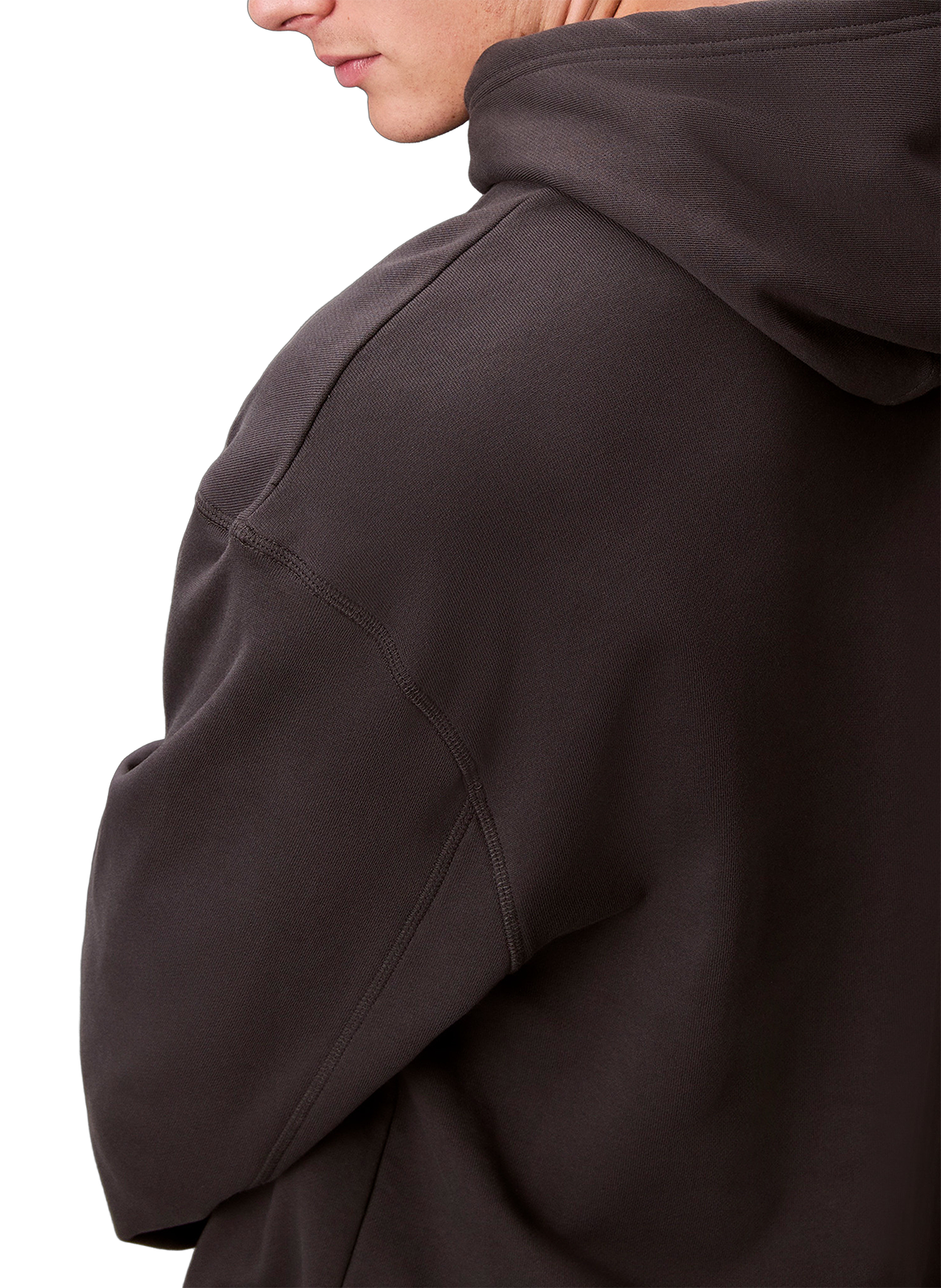 Cotton fleece-blend hoodie CALVIN KLEIN Grey