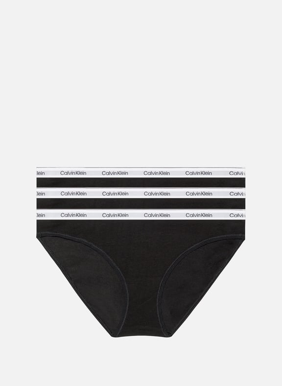 Lot de 3 culottes en coton Noir by CALVIN KLEIN CALVIN KLEIN Lot de 3 culottes en coton Noir