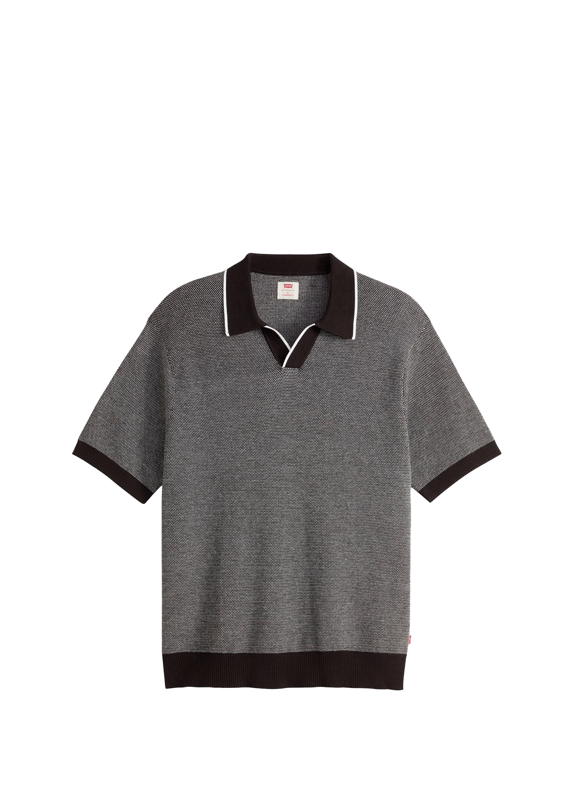 Straight contrasting polo LEVI'S Black