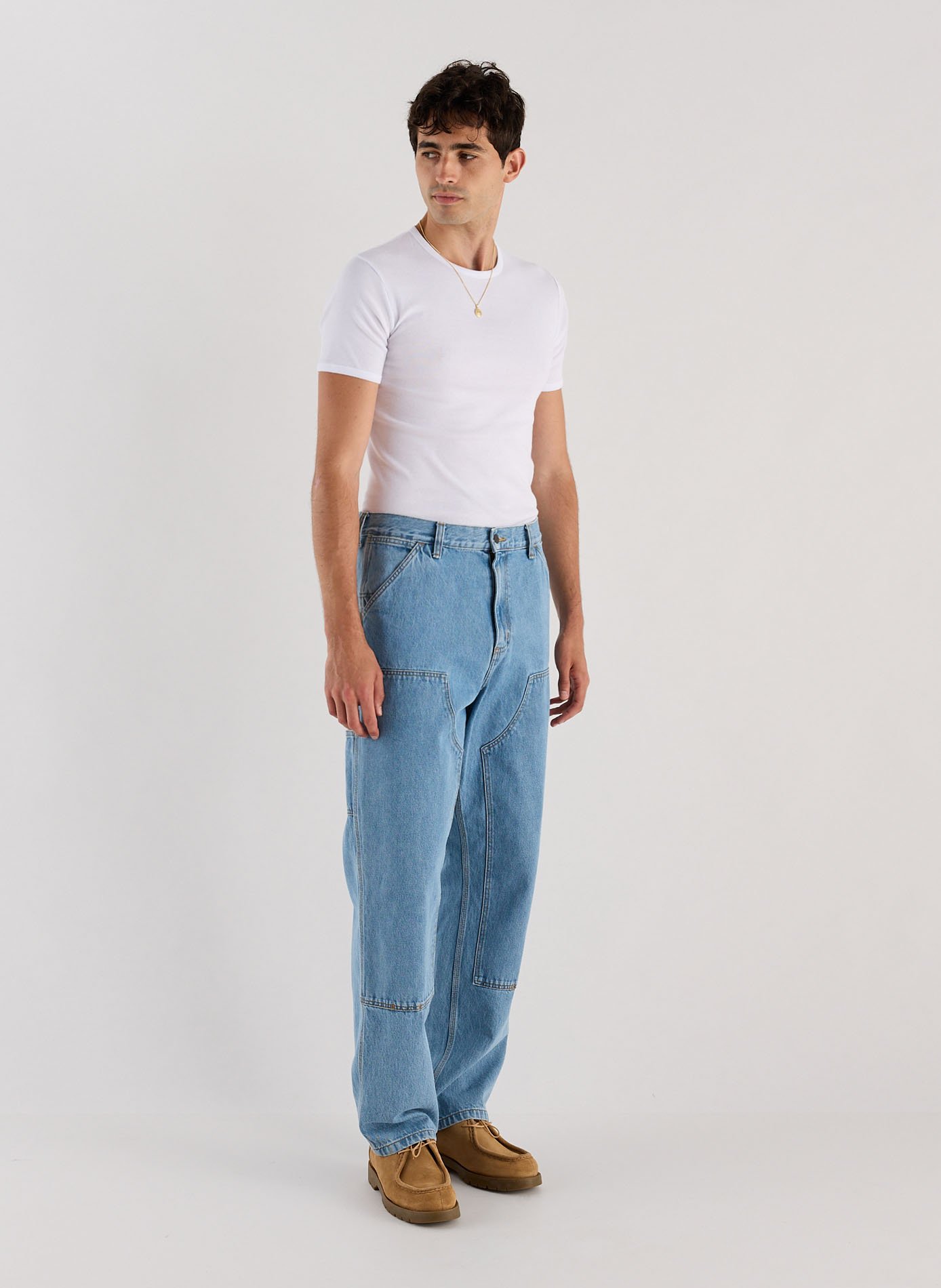 Straight cotton jeans CARHARTT WIP Blue