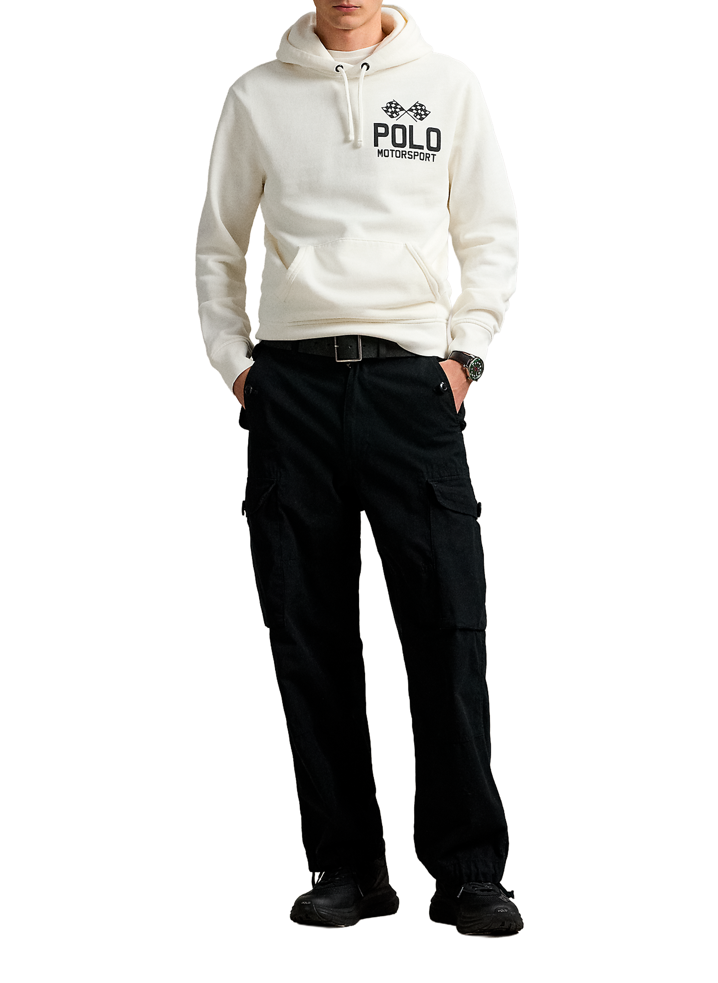 Straight printed sweatshirt in blended cotton POLO RALPH LAUREN White