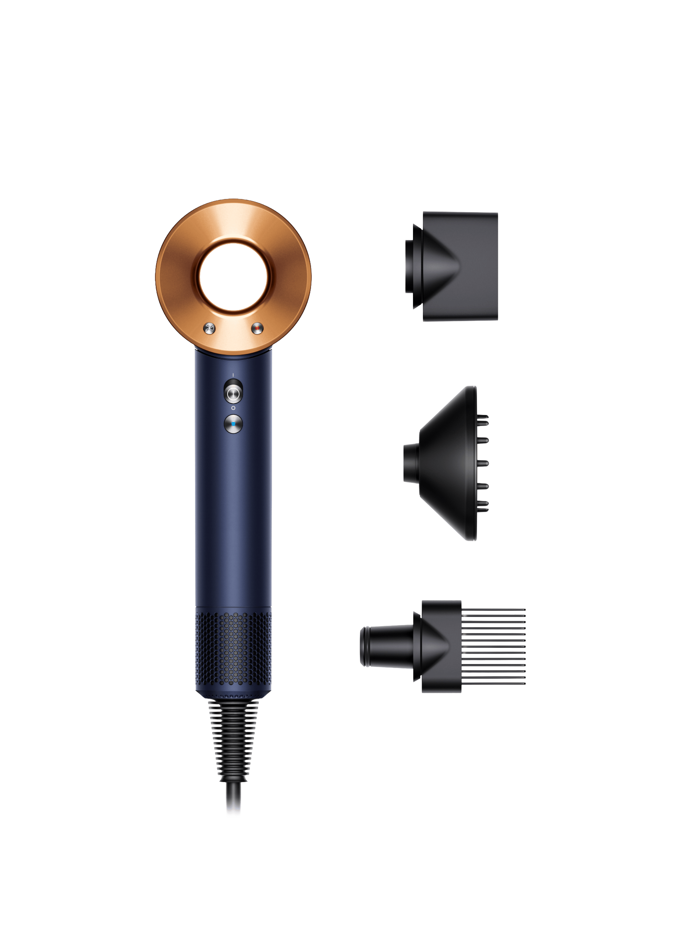Supersonic™ Curly to Frizzy Hair Blue Copper DYSON No color
