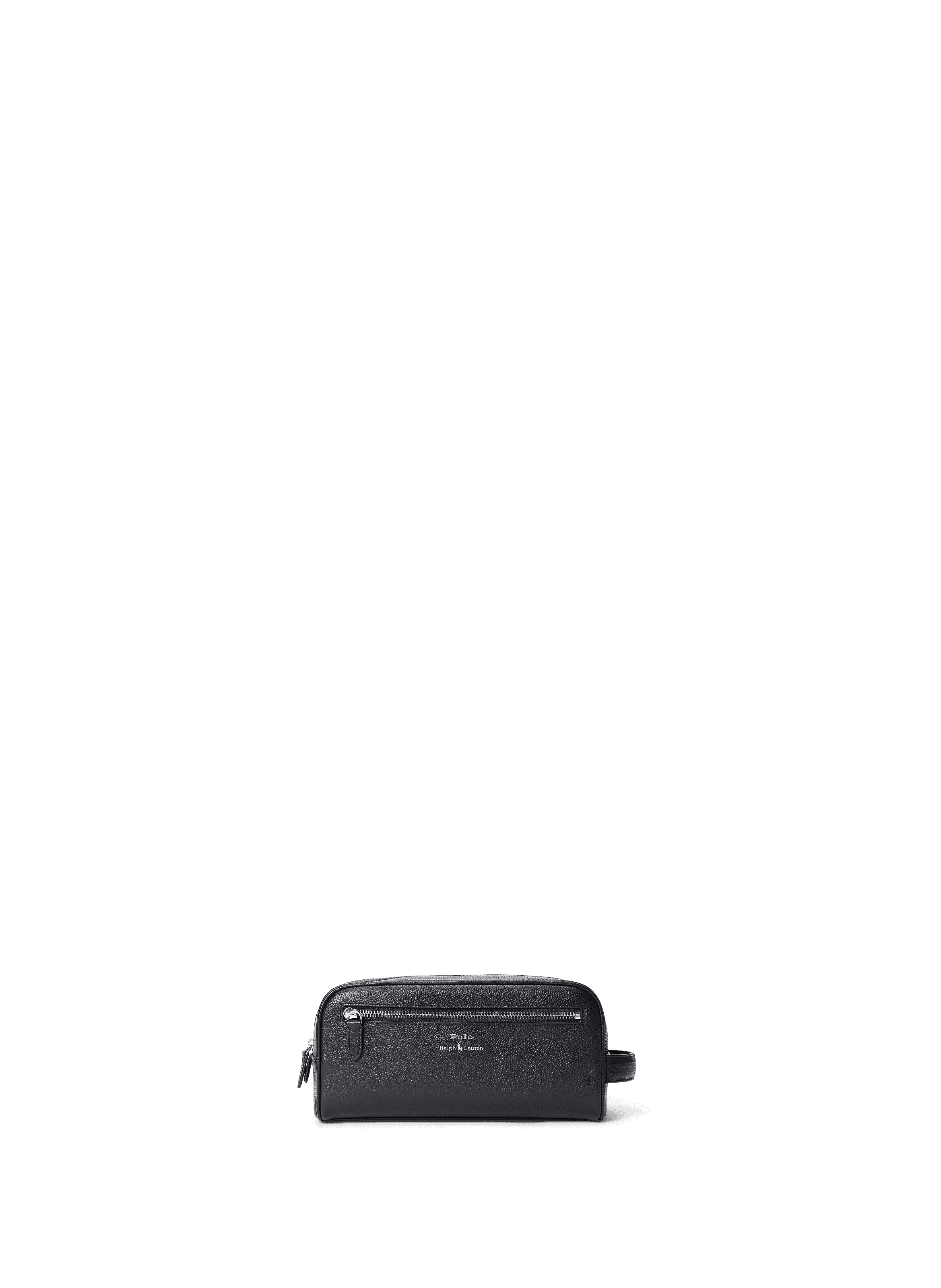 POLO RALPH LAUREN Trousse de toilette en cuir Noir