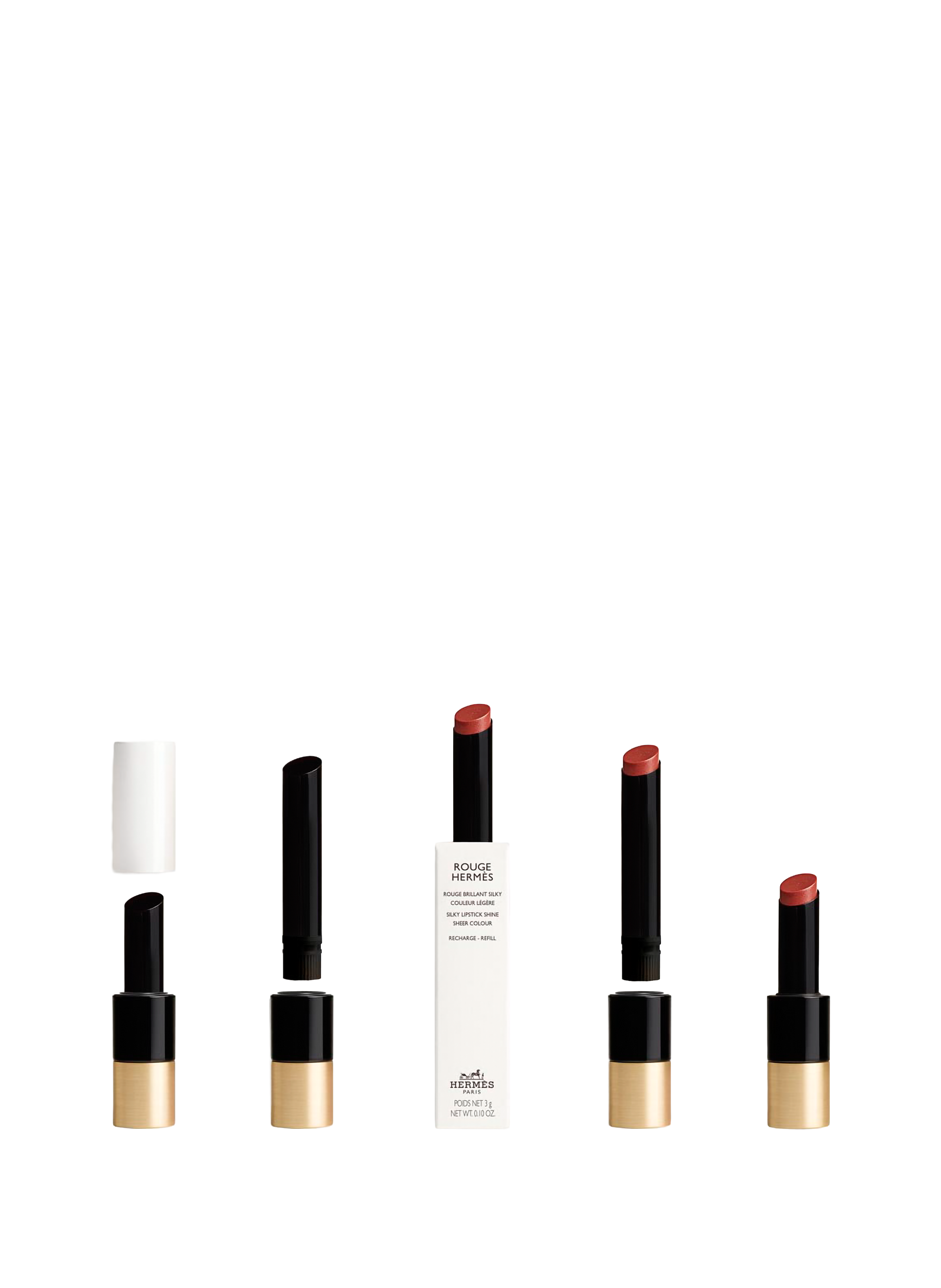 Hermès Red, Brilliant Silky Red Refill HERMÈS Rose boisé
