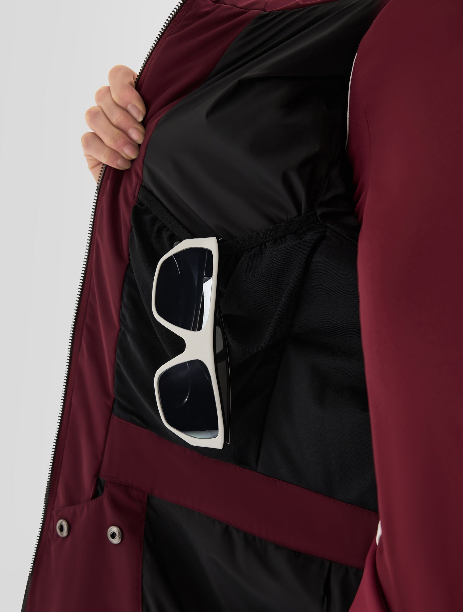 Veste de ski delphine col montant coupe ajustée FUSALP Rouge