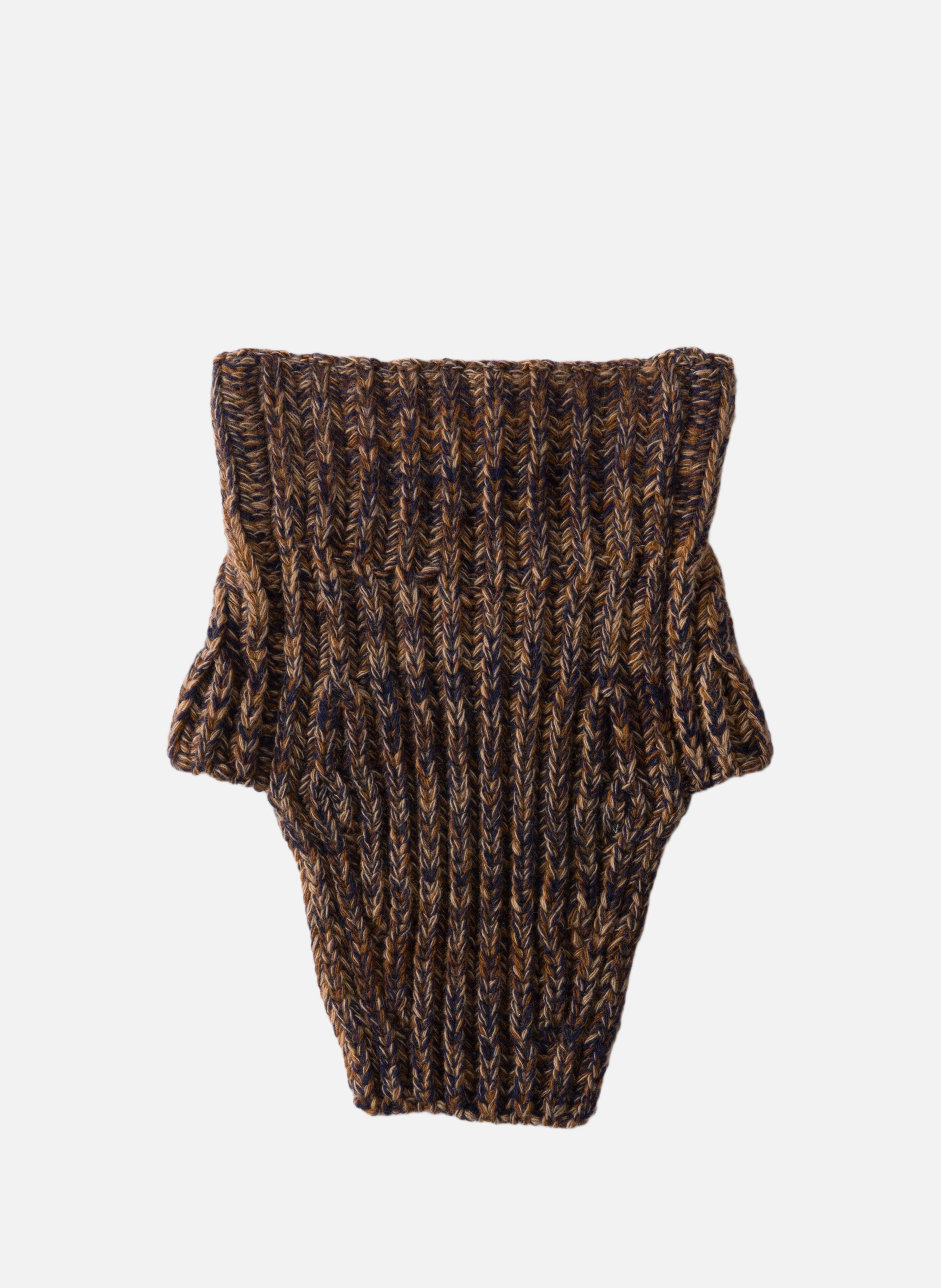 Plastron en laine et cachemire PRADA Bleu