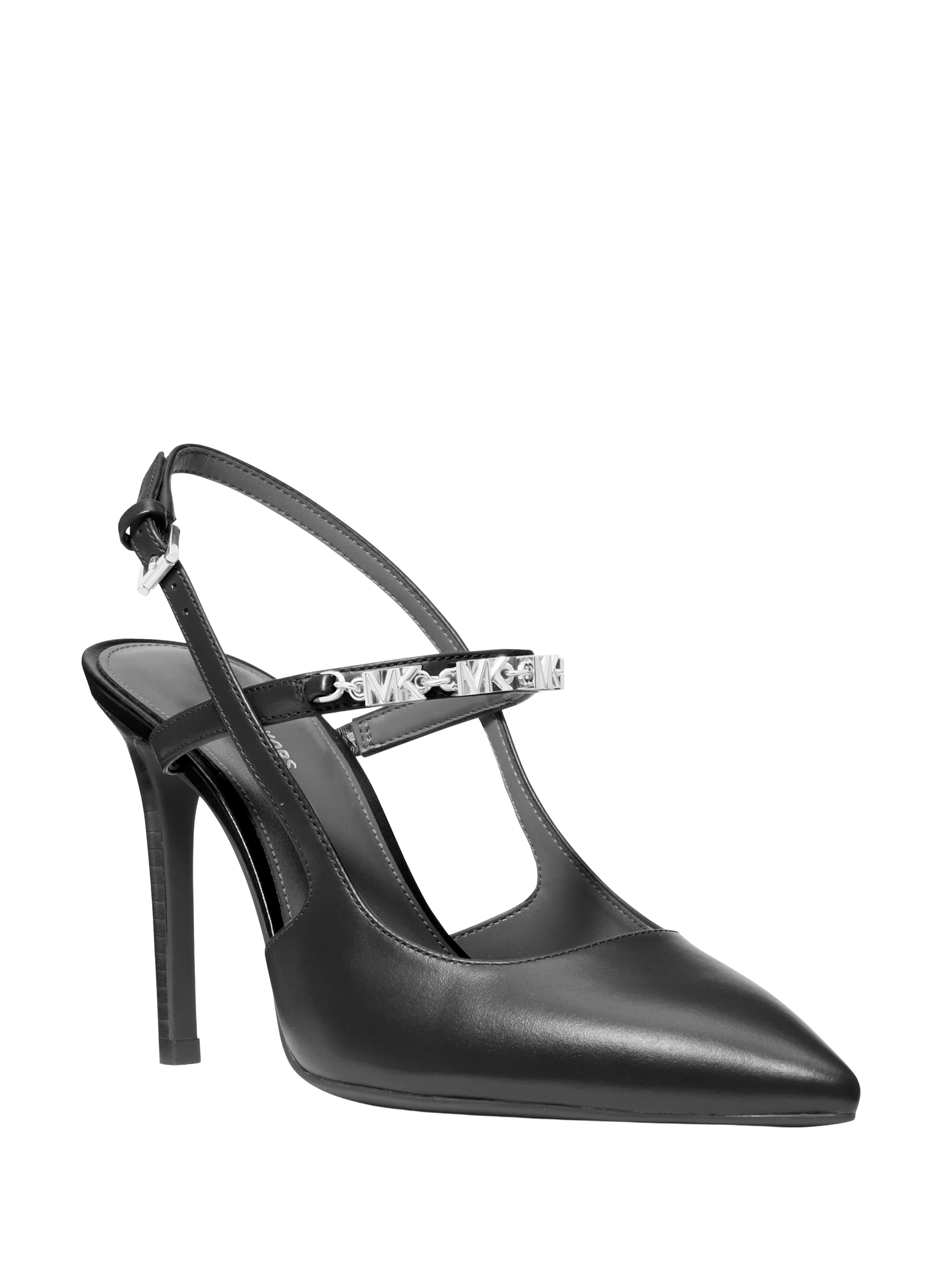 <p>Pump with monogram details in leather</p> MICHAEL KORS Black