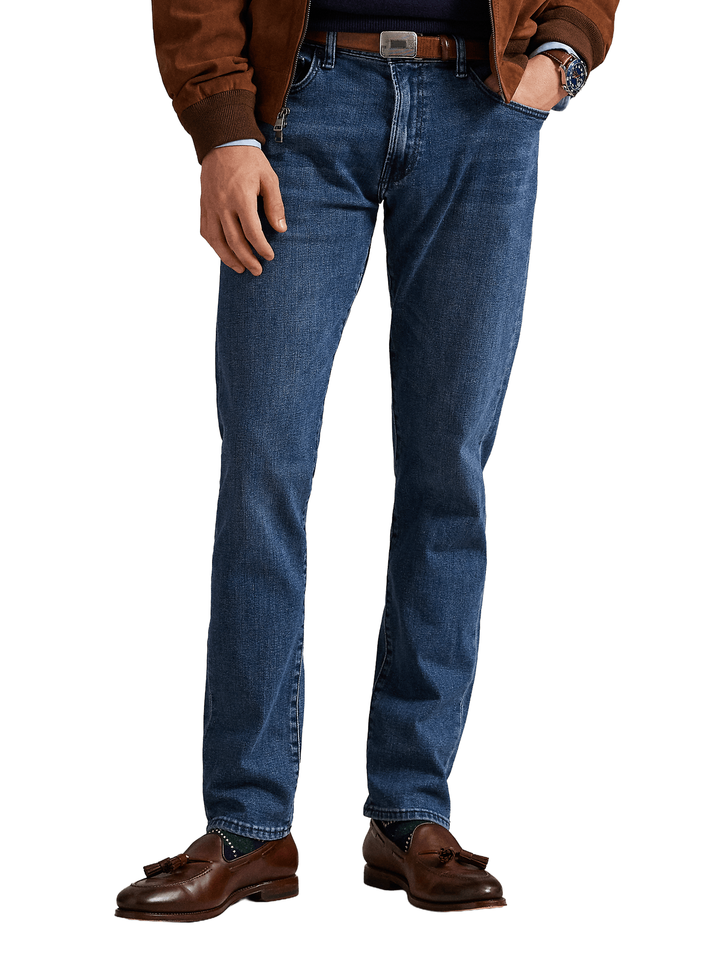 Straight cut jeans in blended cotton POLO RALPH LAUREN Blue