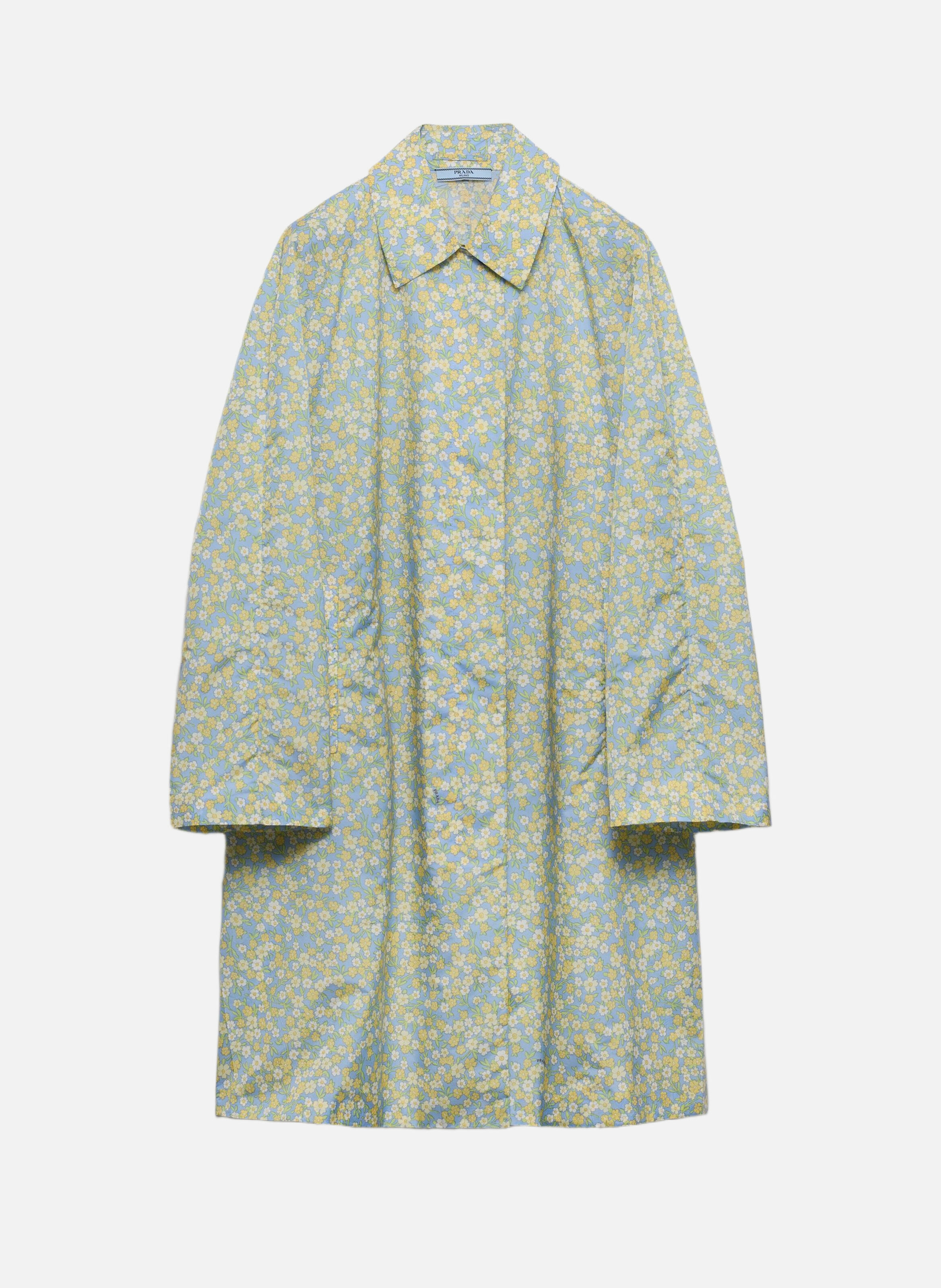 Imperméable imprimé en re-nylon PRADA Jaune