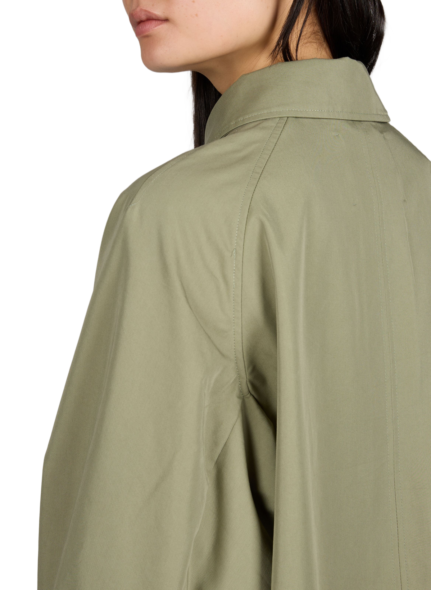 Coat Julie in blended cotton BELLEROSE Green