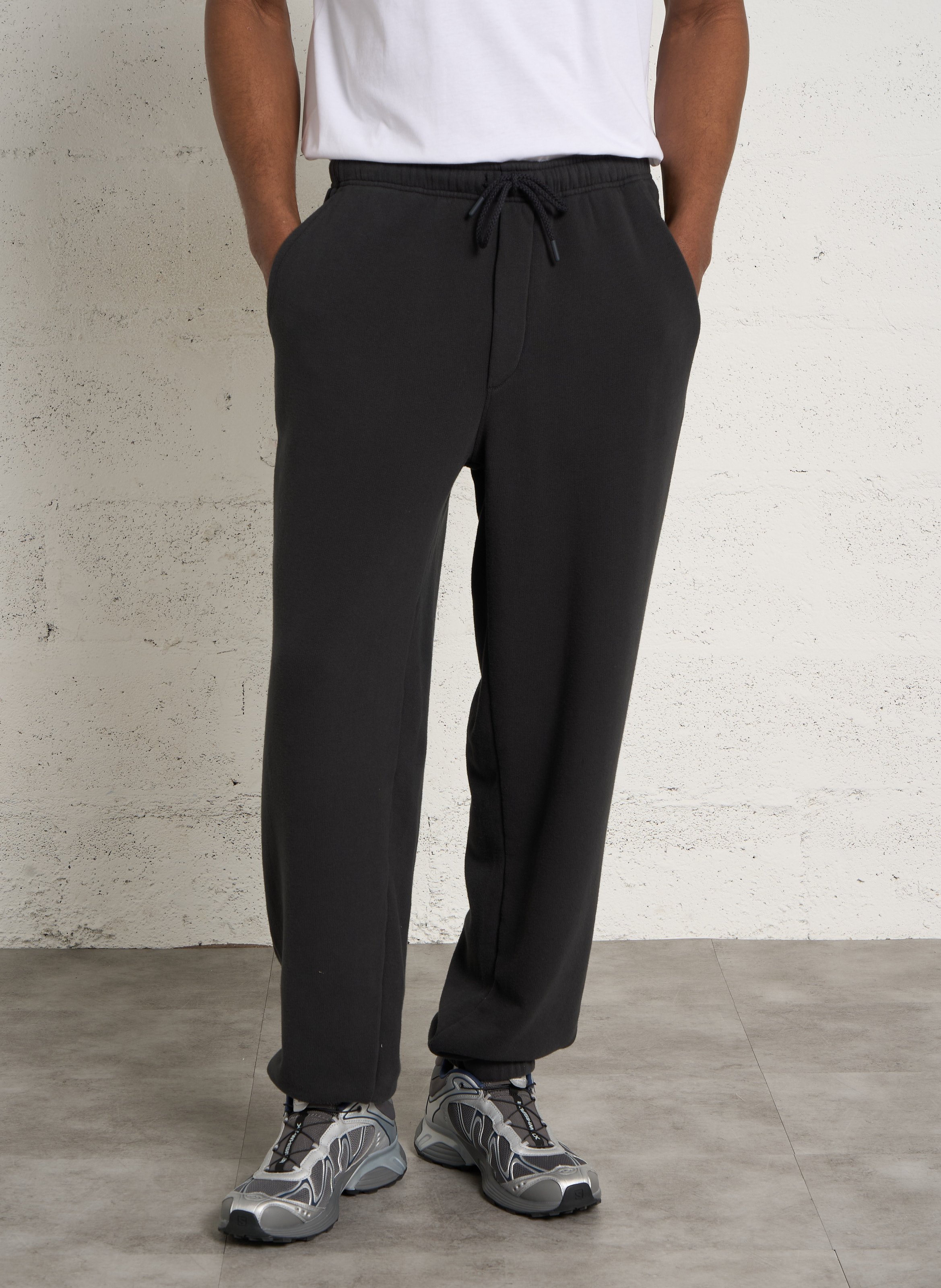 Jogging ample en coton stretch atubay-b AMERICAN VINTAGE Noir
