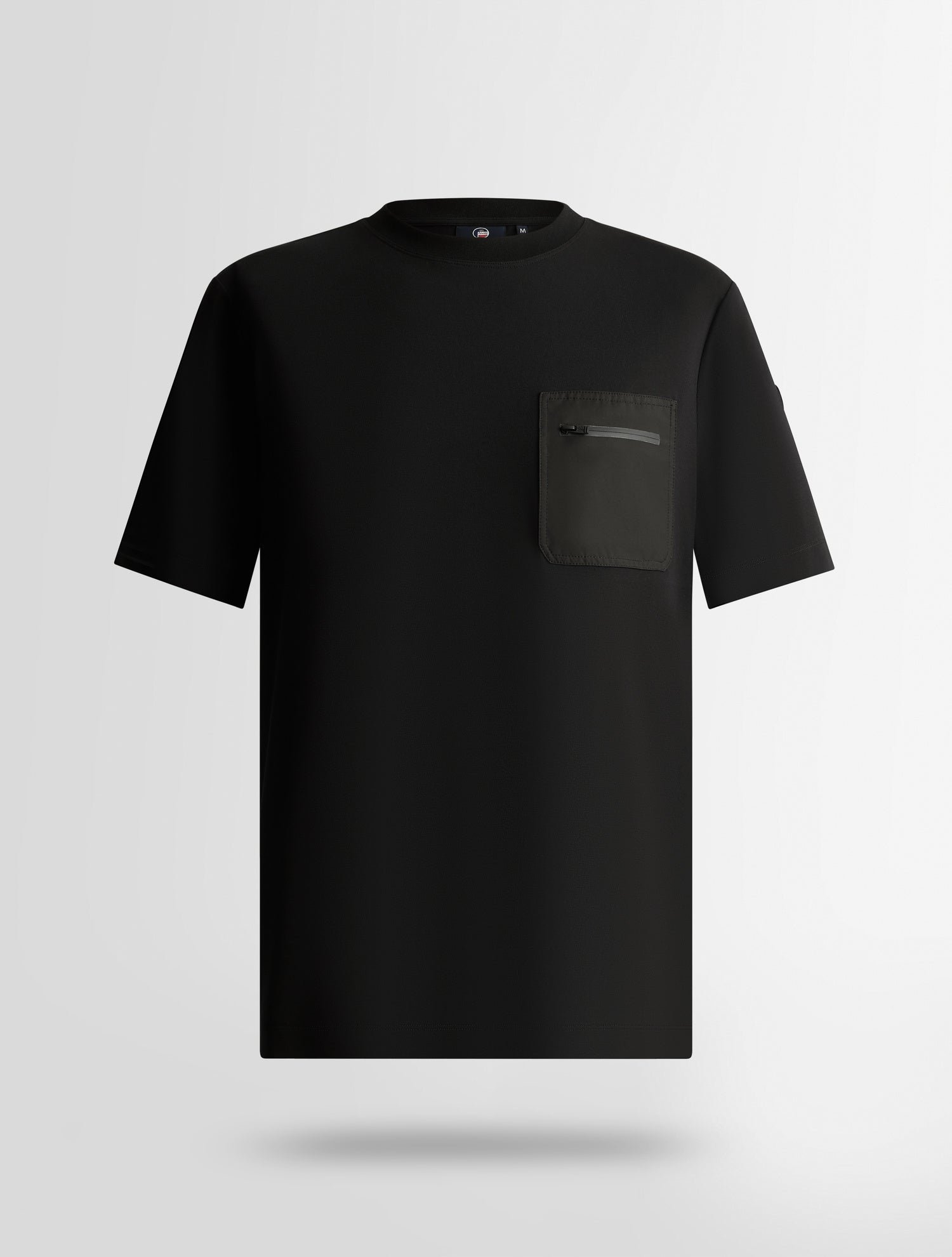 T-shirt rivio col rond coupe ajustée FUSALP Noir