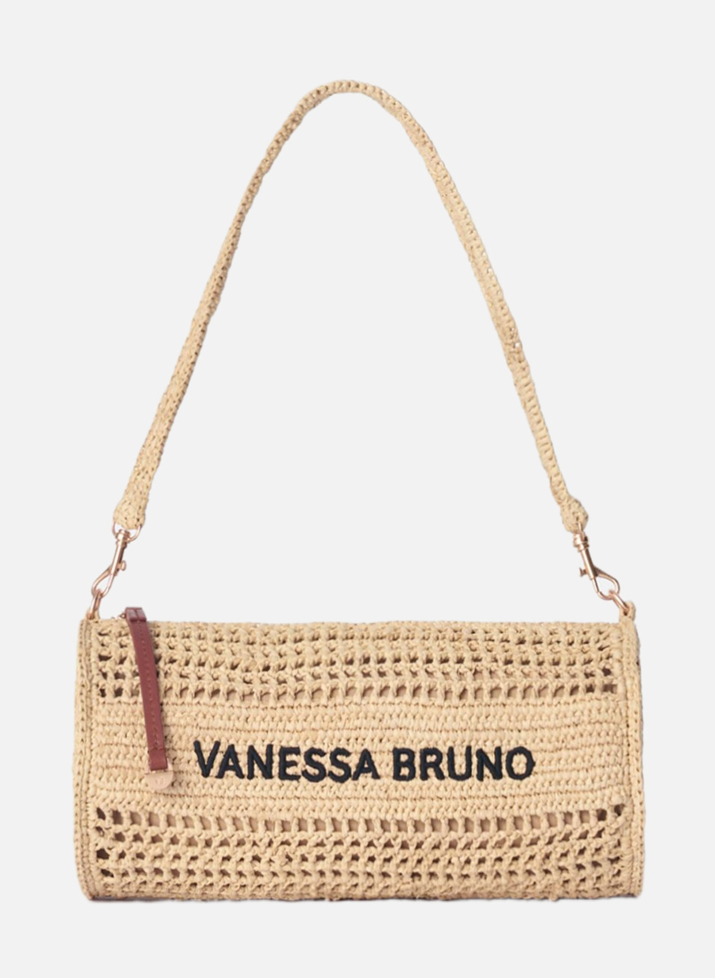 Sac bowling en raphia VANESSA BRUNO Beige