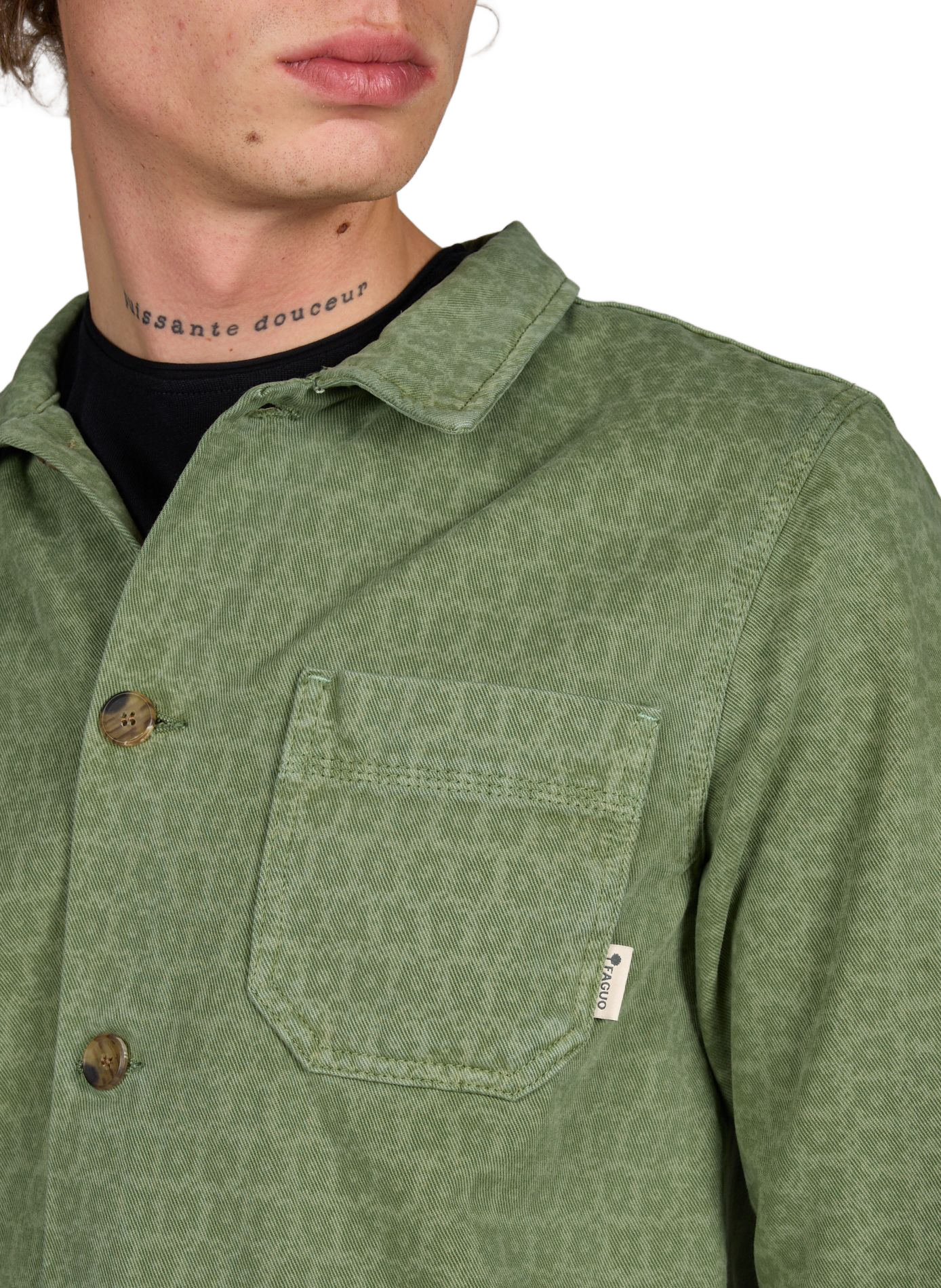 Veste légère Lorge en coton FAGUO Vert