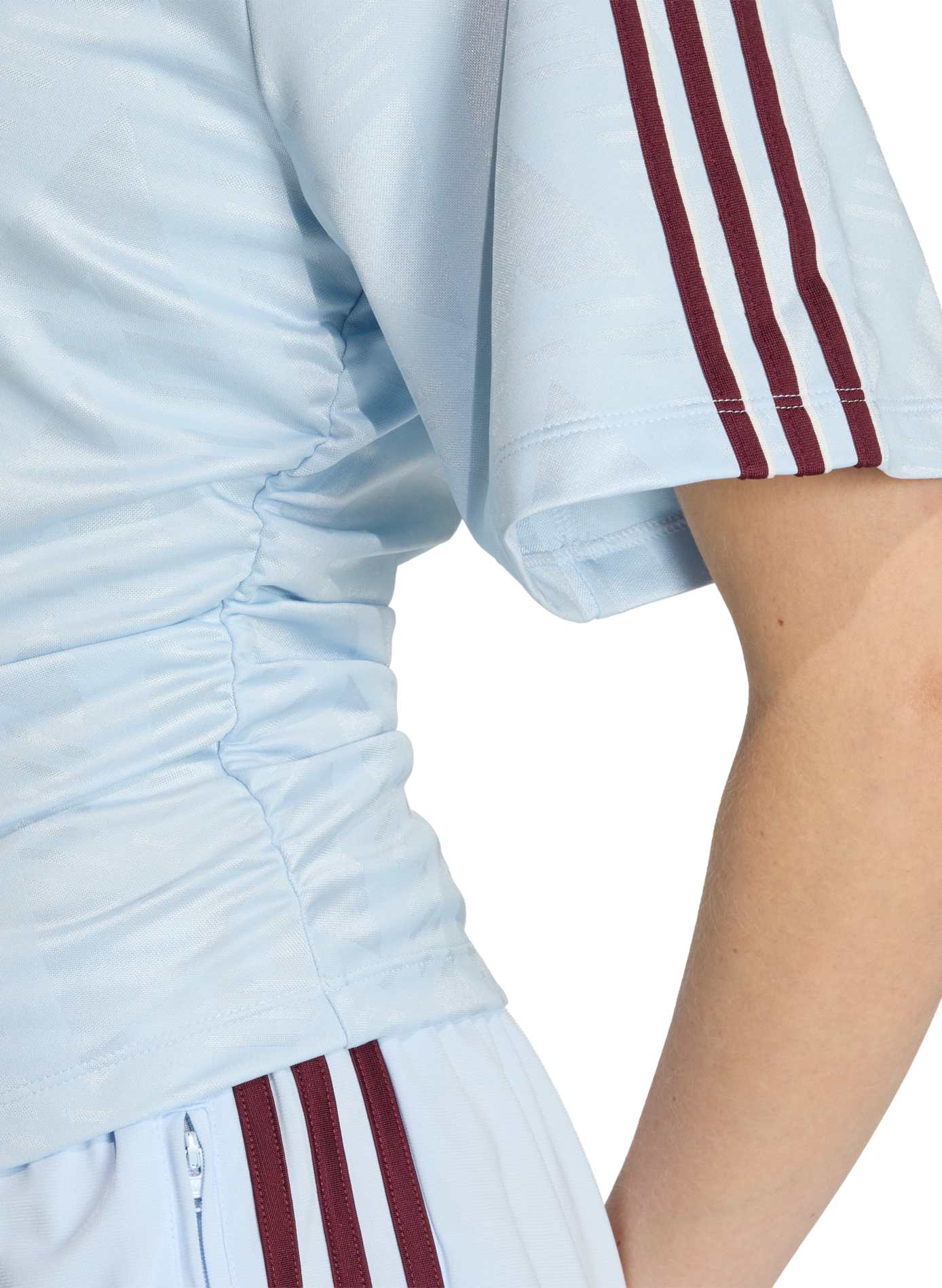 Asymmetric Logo T-shirt Hem ADIDAS Blue